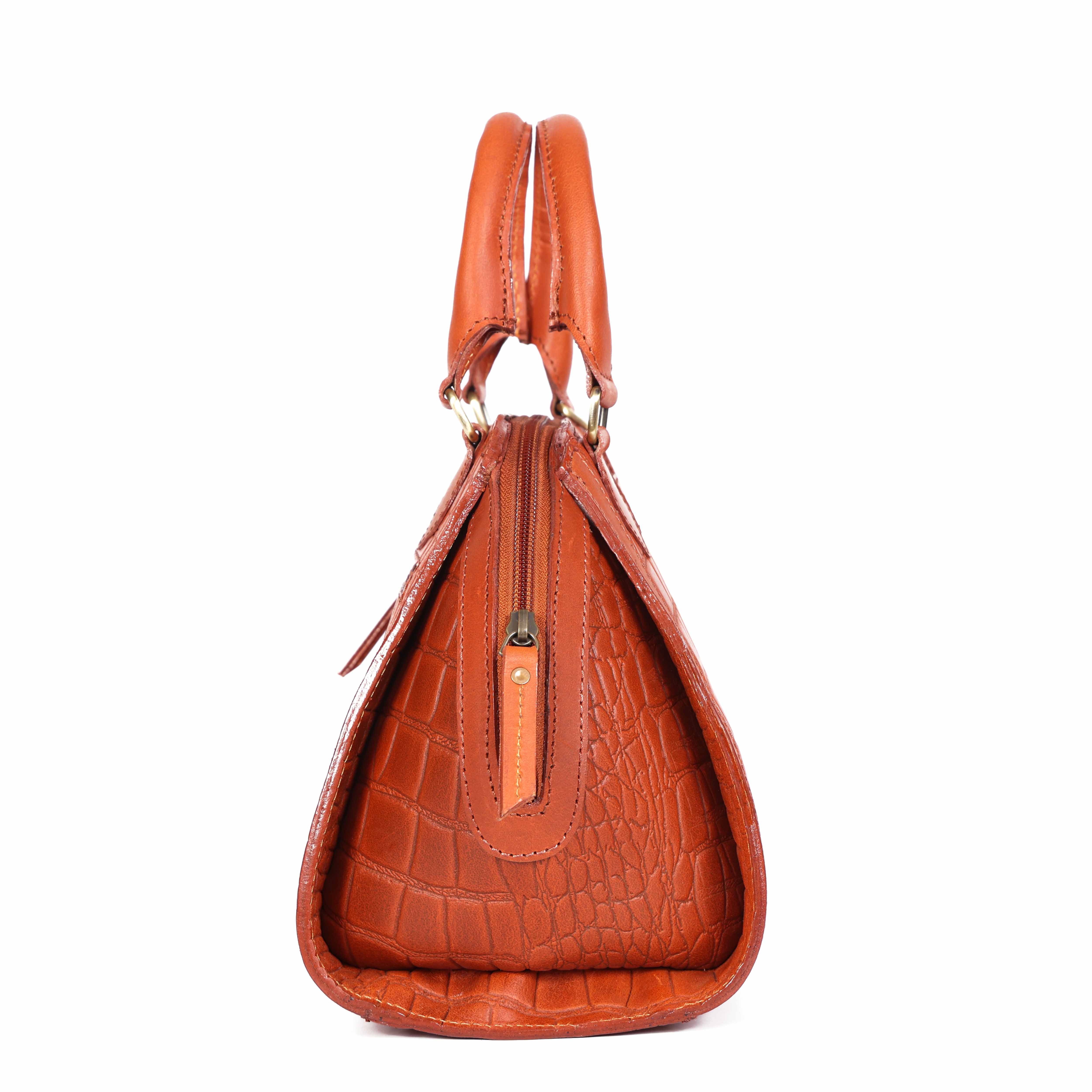 Cletic New Classic Leather Handbag with Detachable Sling Strap Elegant & Versatile Art: BG-1597