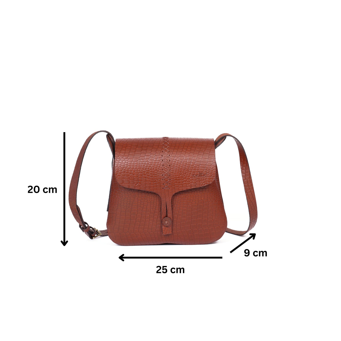 New Pure Leather Sling Bag, Art: BG-1391.