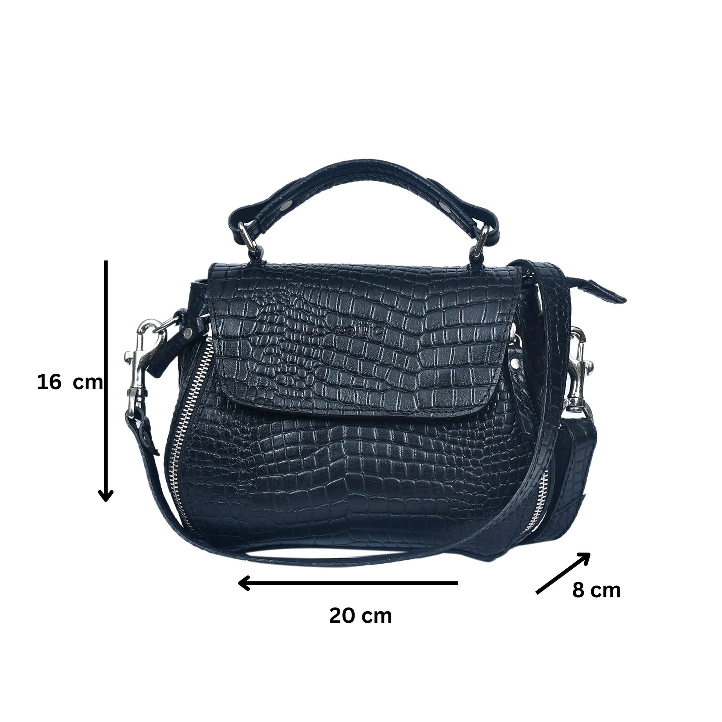 pure leather sling bag with extra storage for girls and women | Party wear, Art: BG-1568-C
