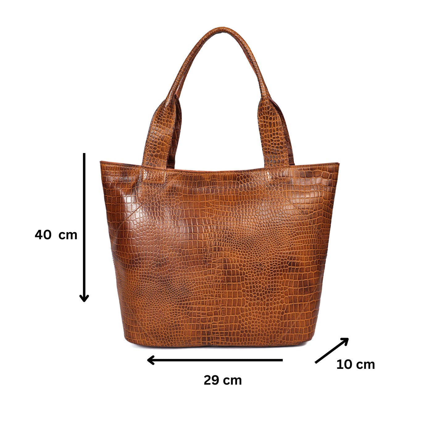 New premium Elegance in Leather Tote Bag with Leather Accents. Art: BG-1387