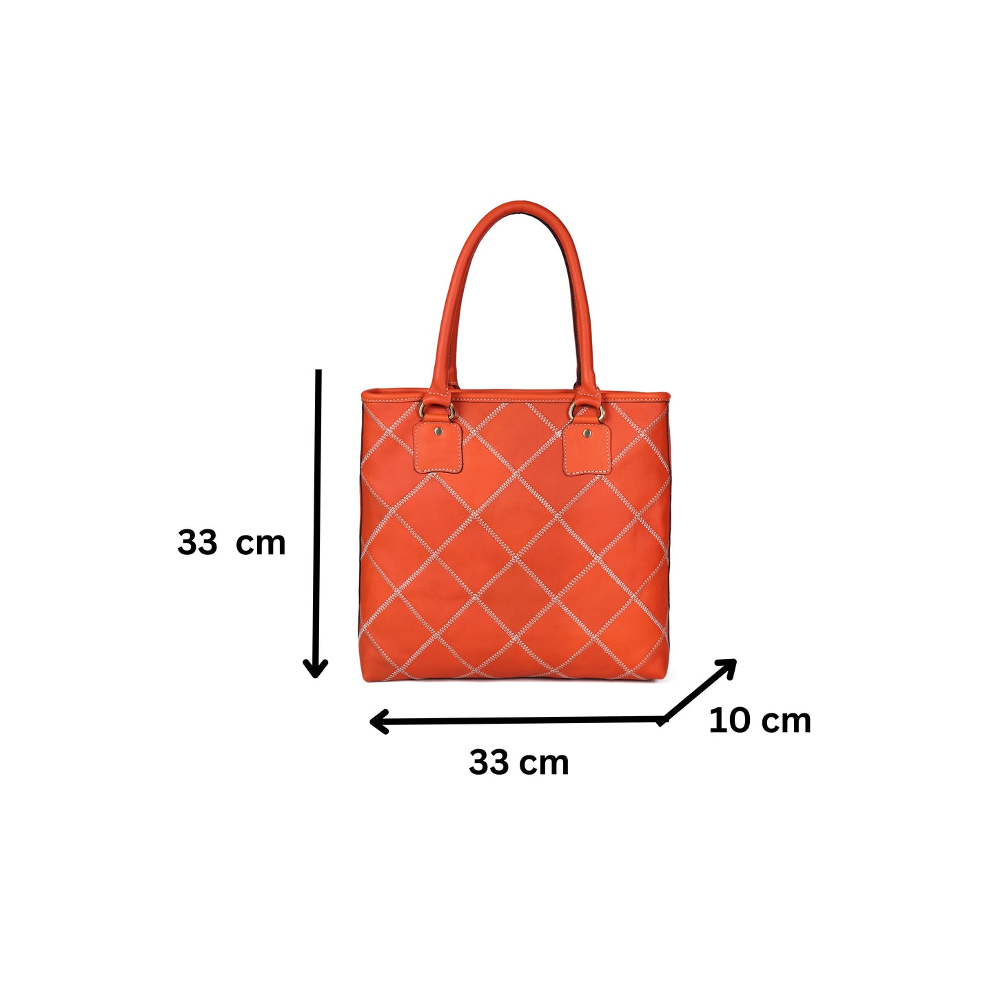 Chic Comfort in Orange: Elevate Your Style with Our Durable and Spacious Tote Bag Art: BG-1558-Z