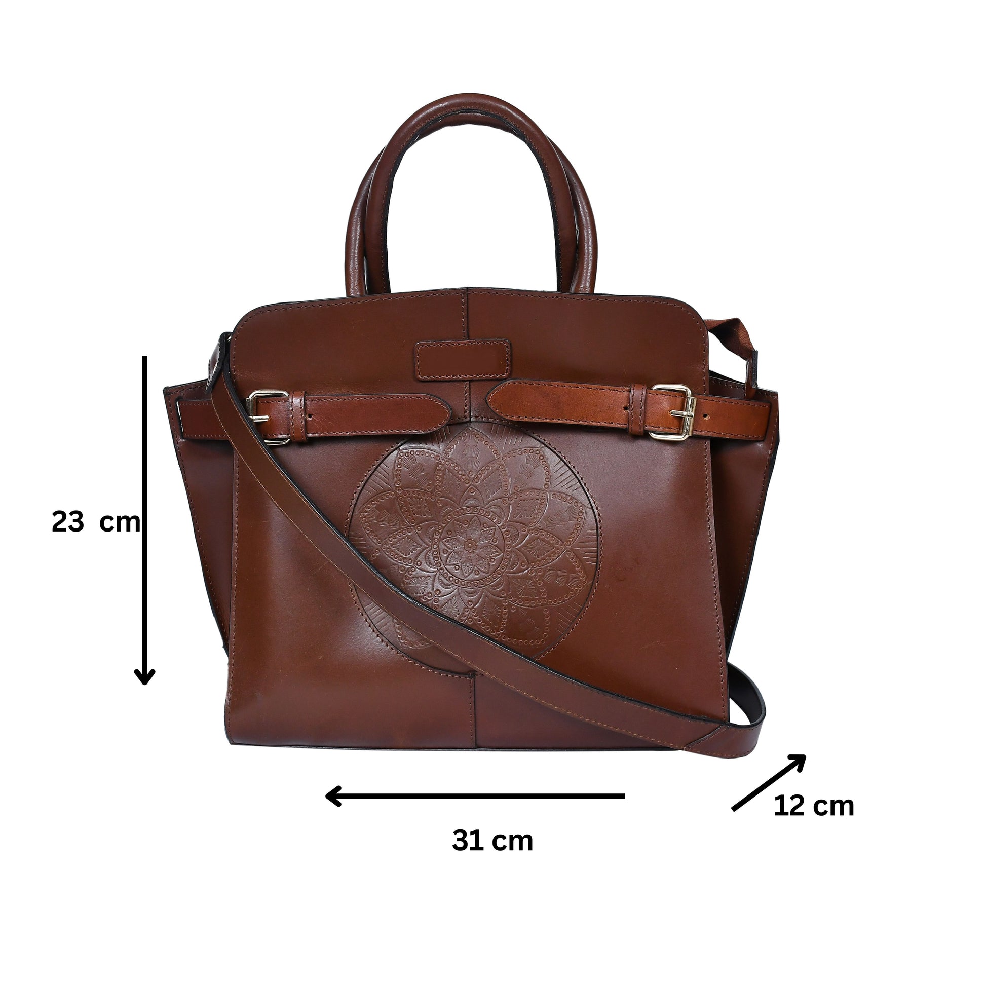 brown or black color pure leather Shoulder bag for girls and women with glorious design | Party wear.  Art: BG-1555