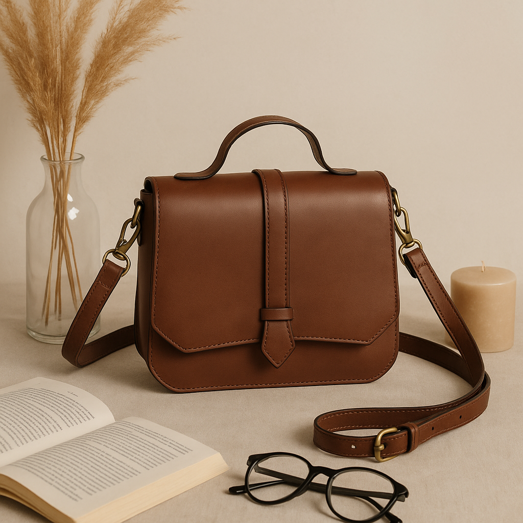 Classic Leather Sling Bag - The Epitome of Style and Functionality. Art: BG-1415