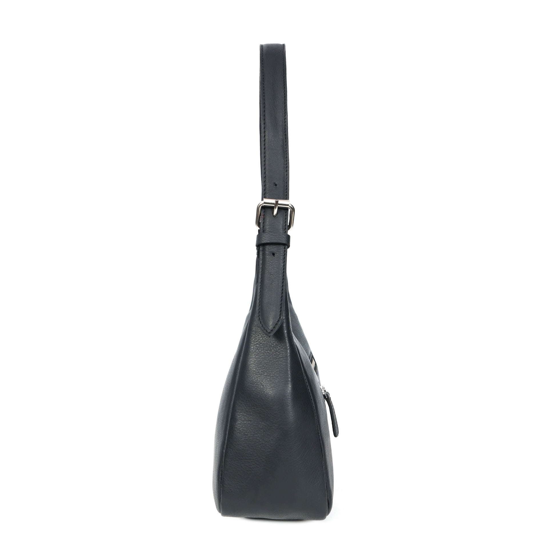 Black Leather Hobo Bag Stylish, Spacious & Versatile Everyday Handbag for Women.BG-1636