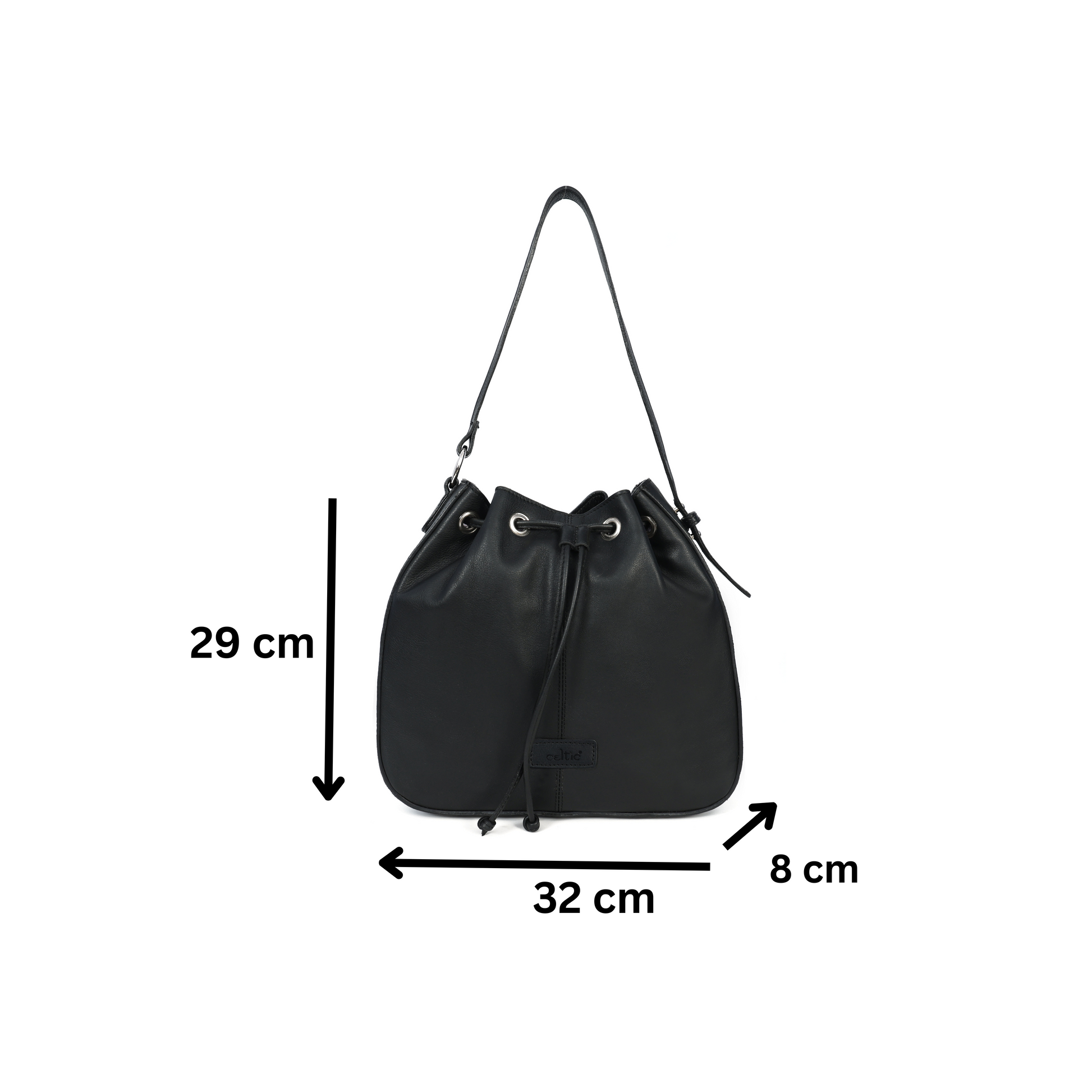Women's Milled Leather Bag - Elegant, Durable & Stylish Leather Handbag for Everyday Use - BG-1756