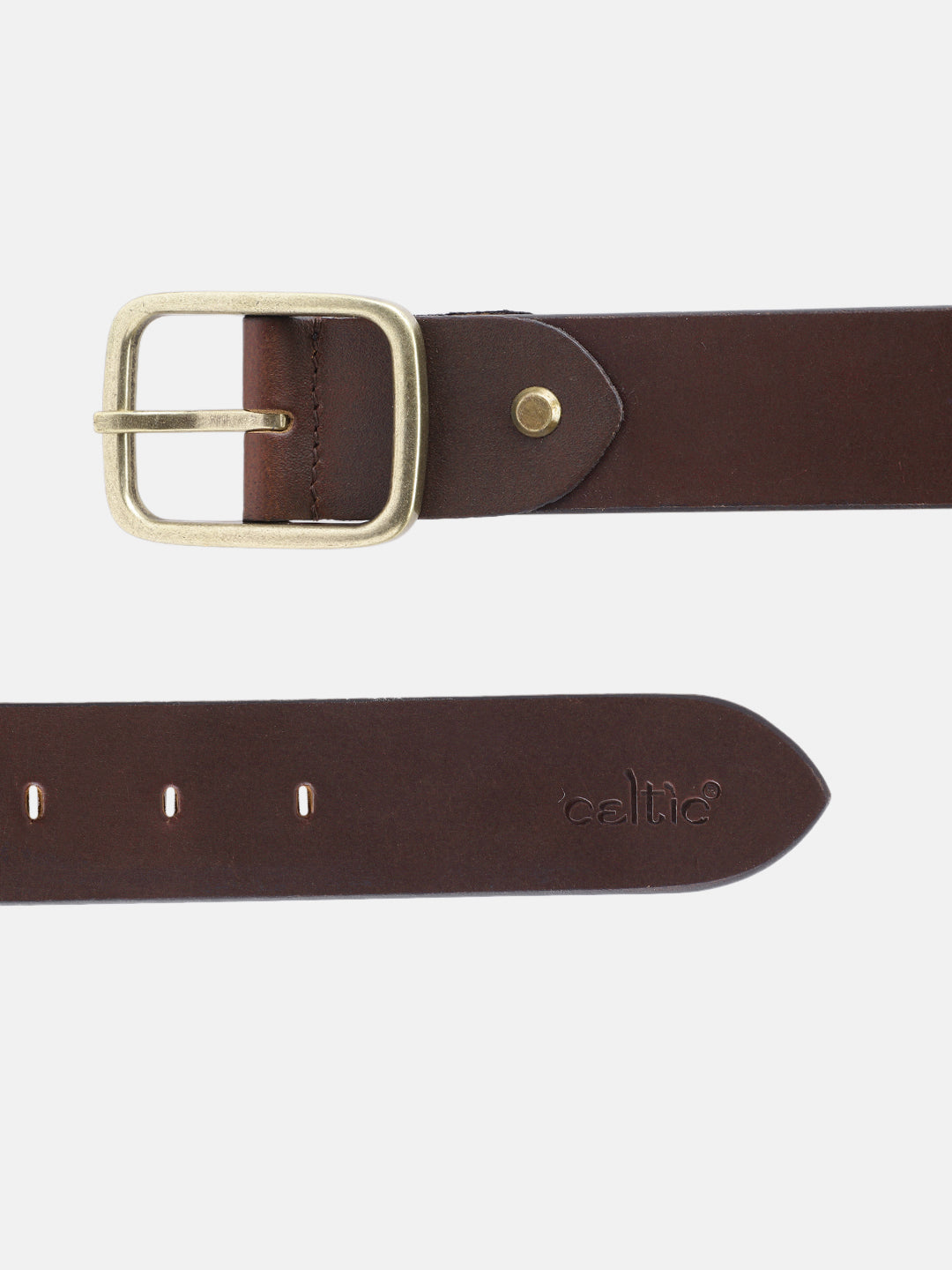 Unisex Handcrafted Leather Fabric Belt With Geometric Weave Antique Buckle Casual Wear