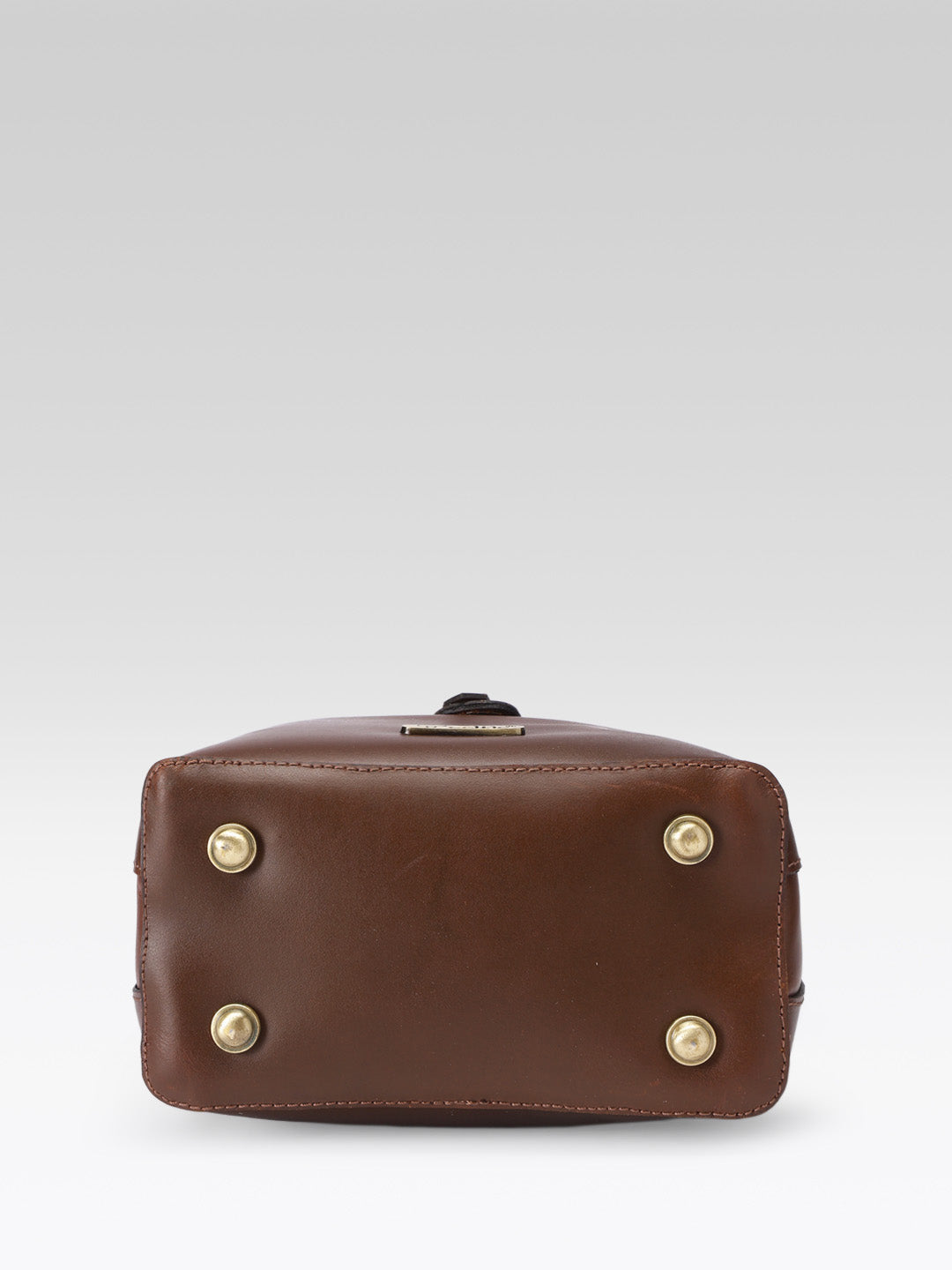 Premium Genuine Leather Structured Handbag with Top Handle & Zip Closure