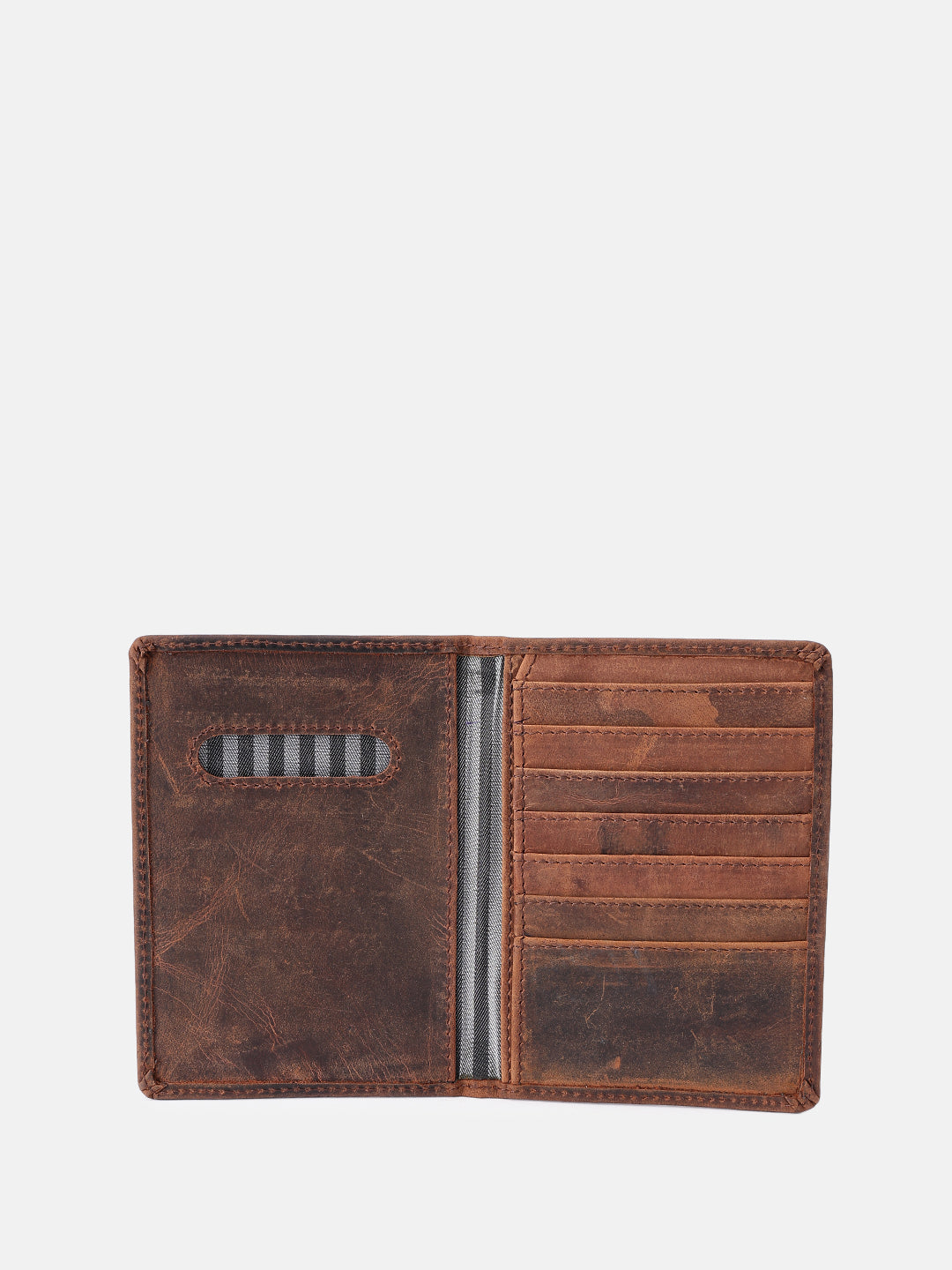 Premium Vintage Brown Leather Card Holder Wallet Slim & Stylish