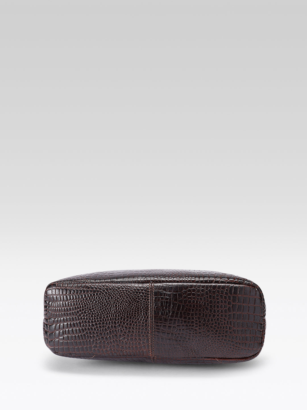 Croc-Texture Leather Tote Bag with Spacious Interior and Dual Shoulder Handles
