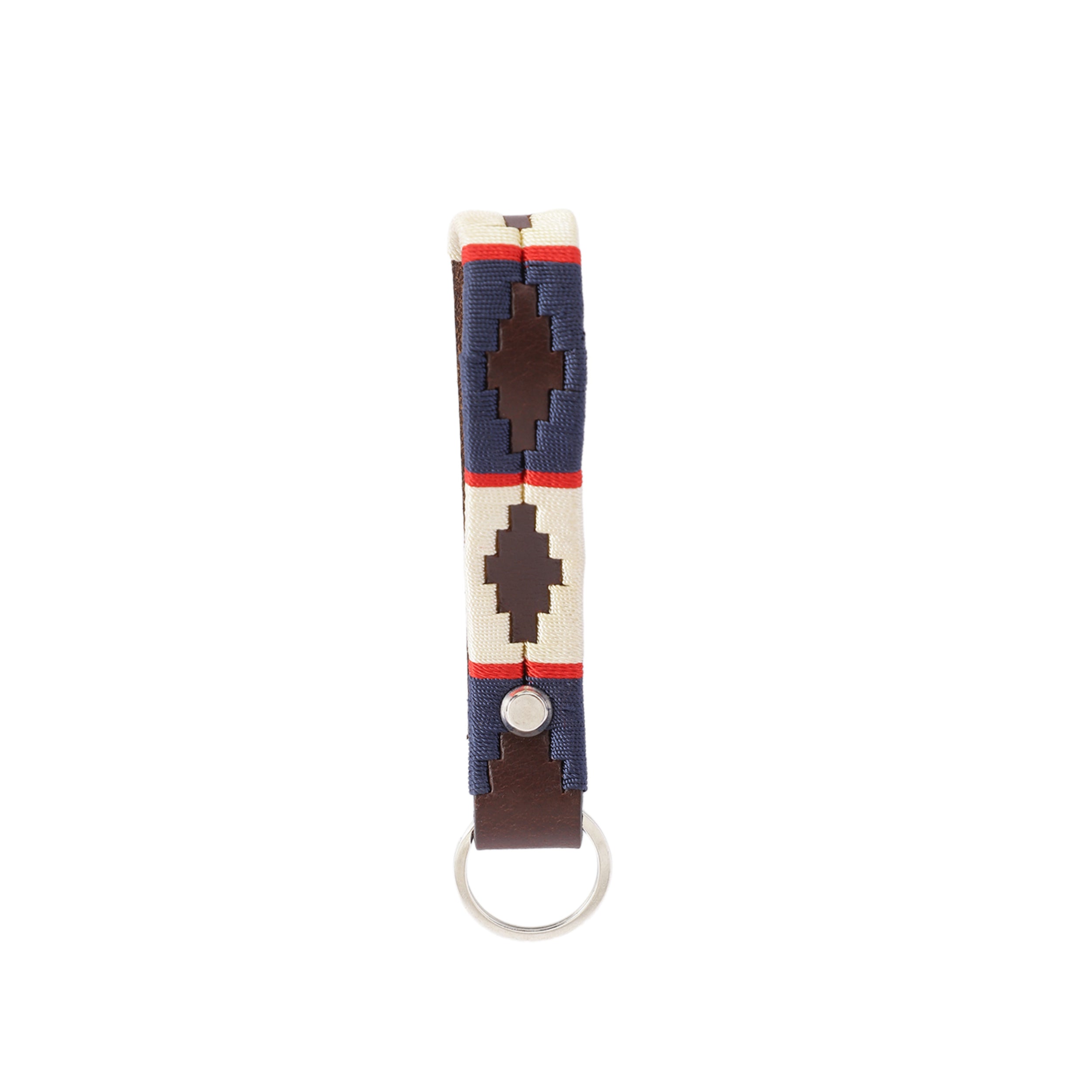 Unisex Handcrafted premium Leather Belt With Geometric Fabric Inlay And Antique Metal Buckle