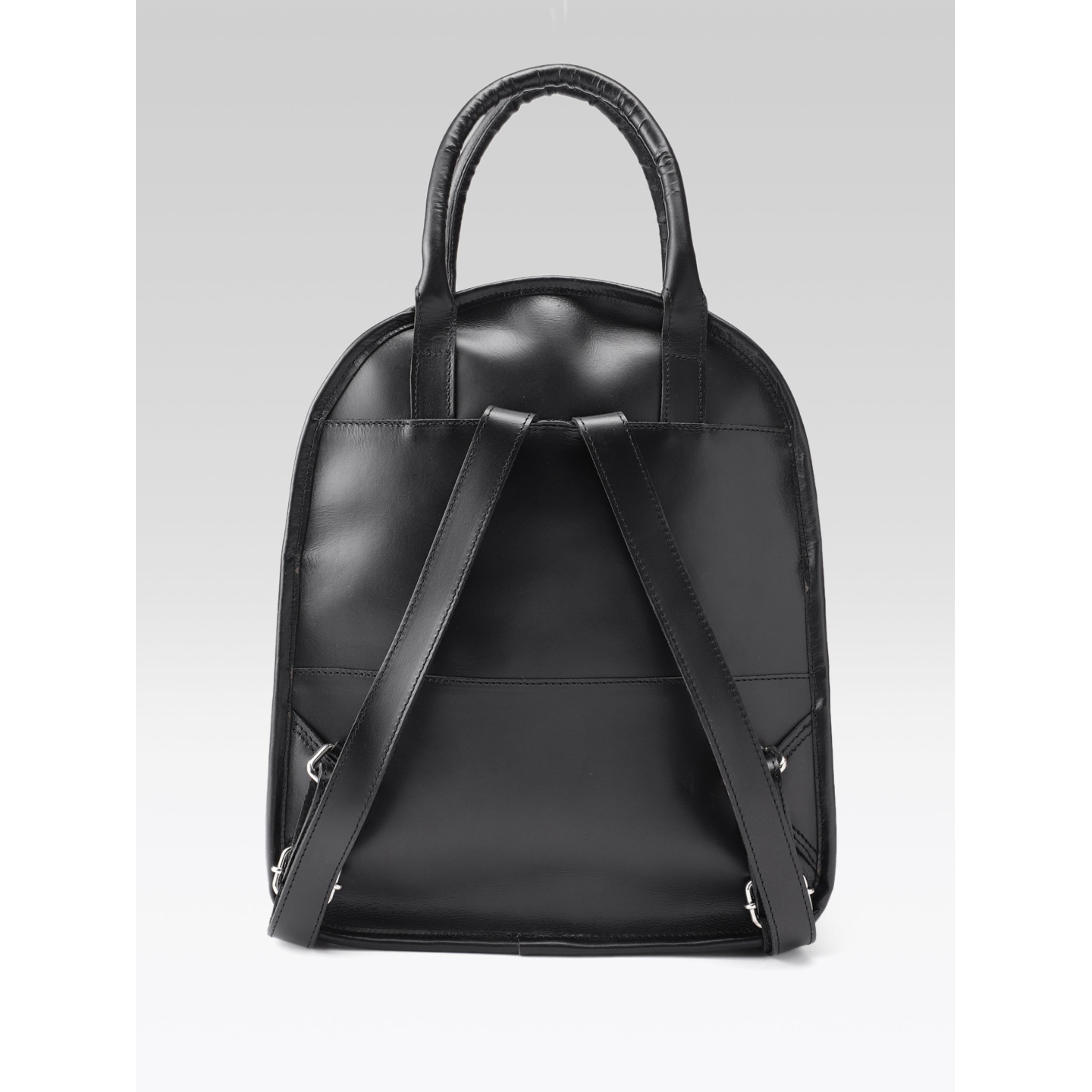 Premium Genuine Leather Backpack with Front Utility Pocket
