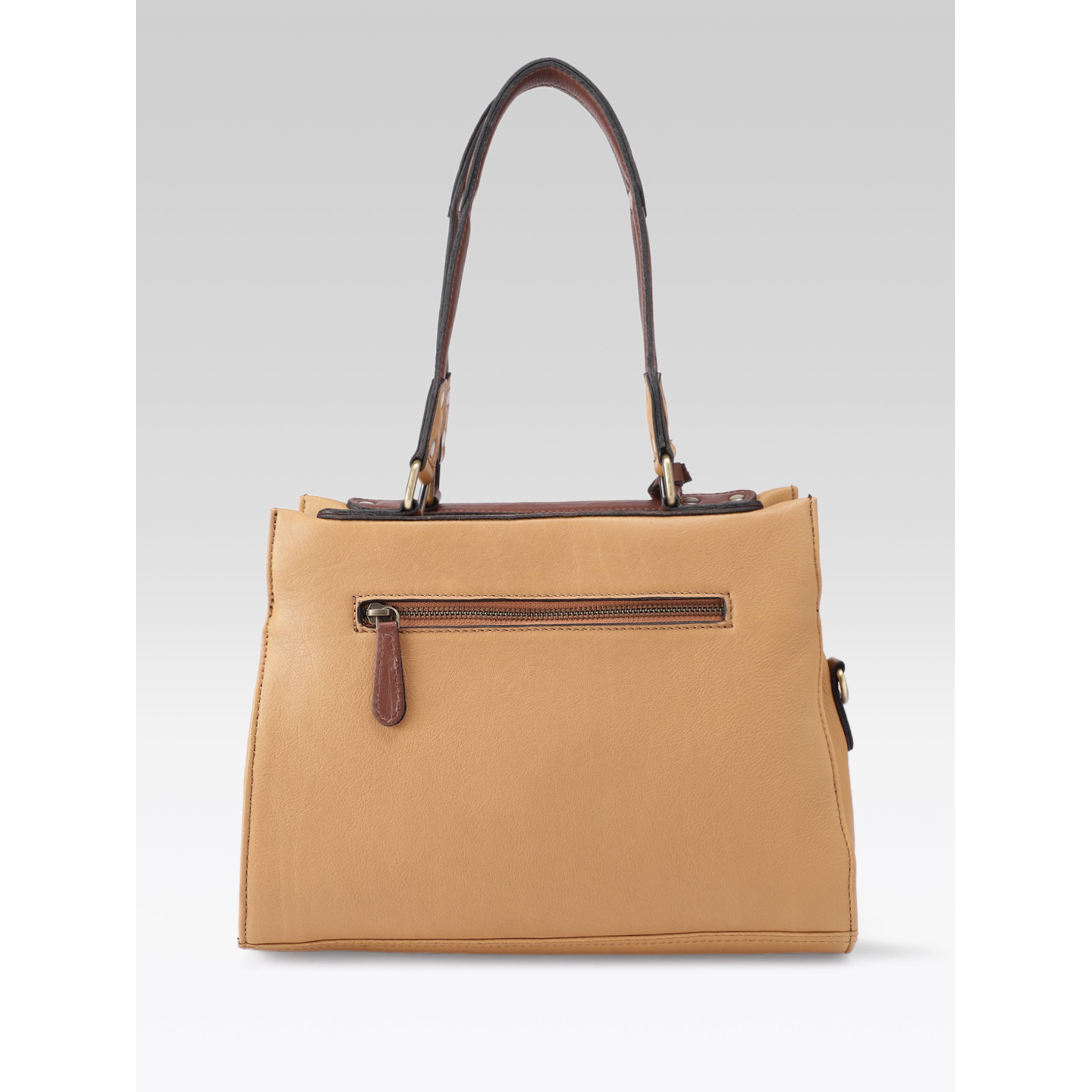 Premium Genuine Textured leather Handbag with inner pockets