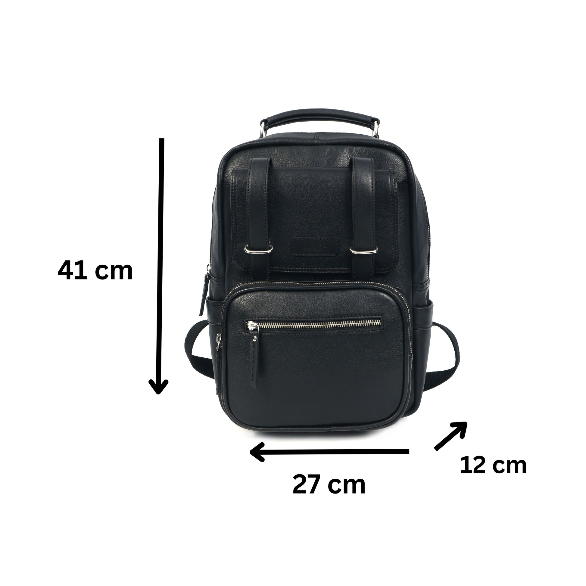 Compact & Stylish Leather Unisex Small Backpack  Perfect for Everyday Use. Art: BG-1610-S