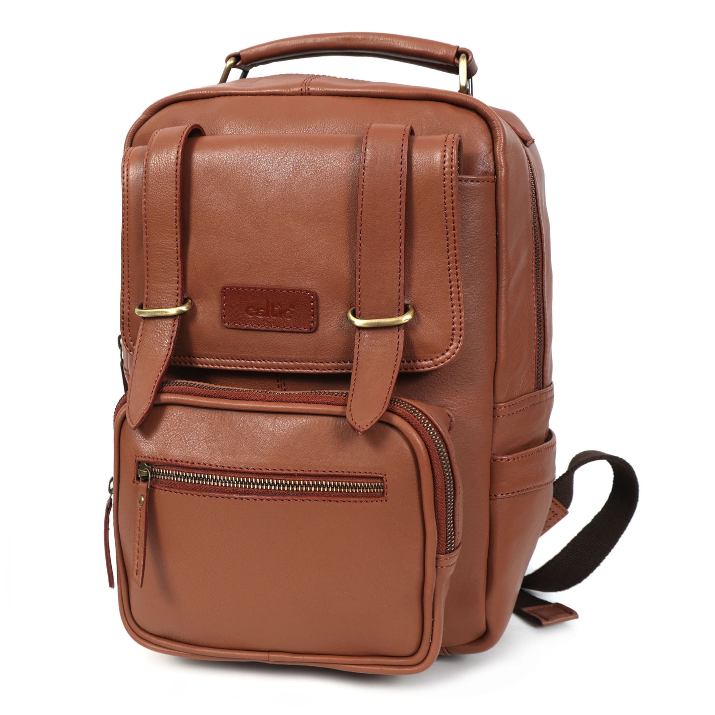 Compact & Stylish Leather Unisex Small Backpack  Perfect for Everyday Use. Art: BG-1610-S