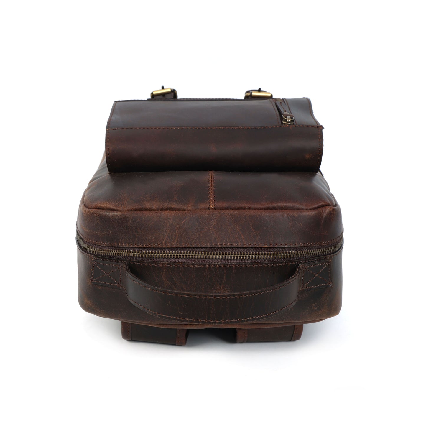 Elevate Your Style Men's Full-Grain Leather Professional Backpack | Premium & Timeless, Art:- BG-1612