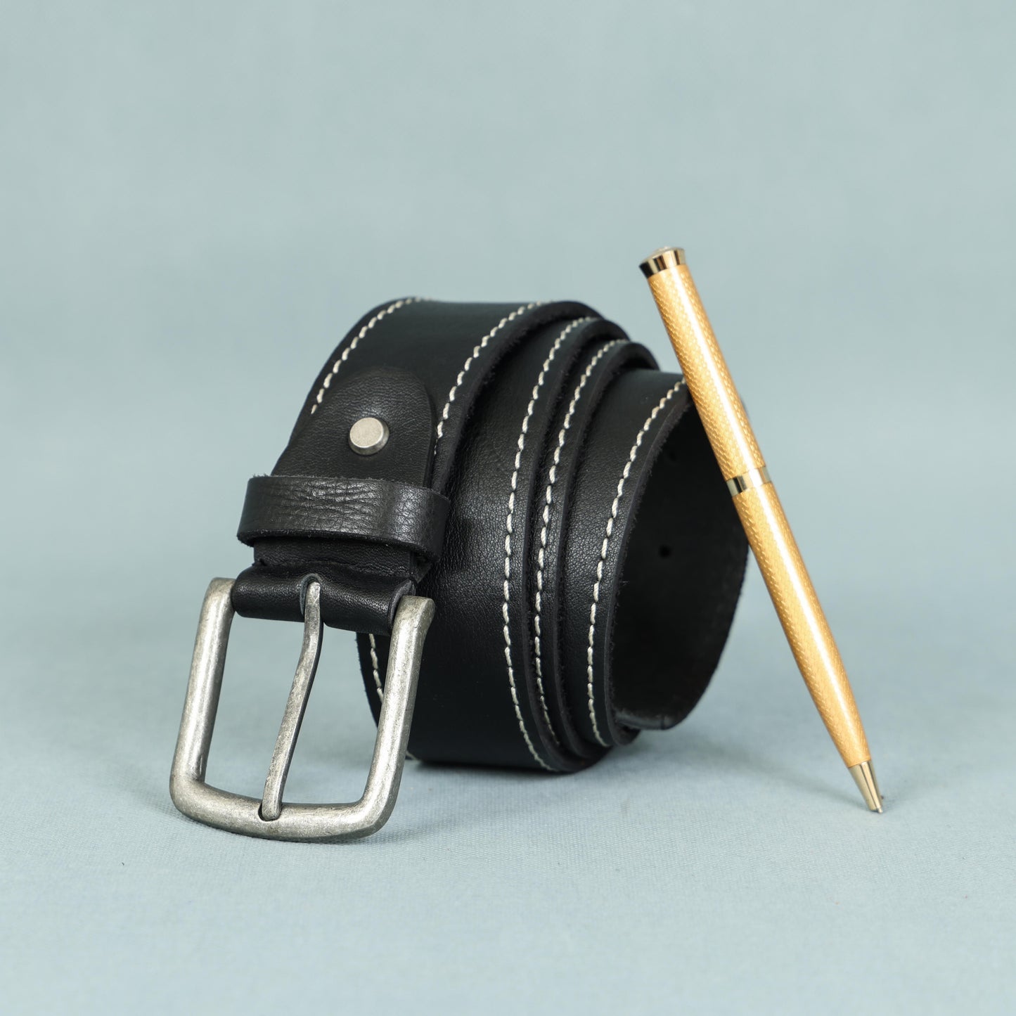 Stylish Girls' Leather Belt with Stitching  Trendy Kids' Accessory, ART:-LB-830
