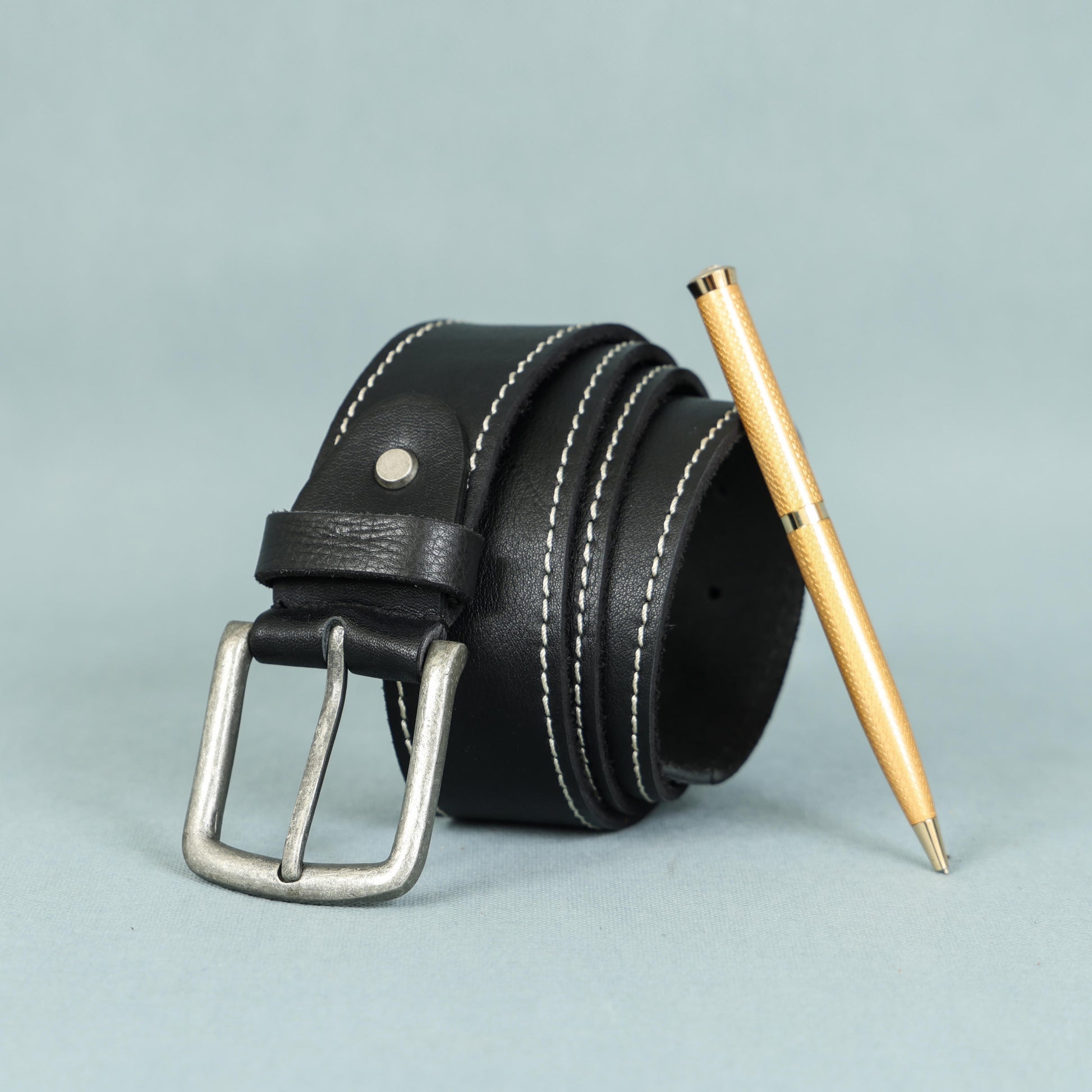 Stylish Girls' Leather Belt with Stitching  Trendy Kids' Accessory, ART:-LB-830