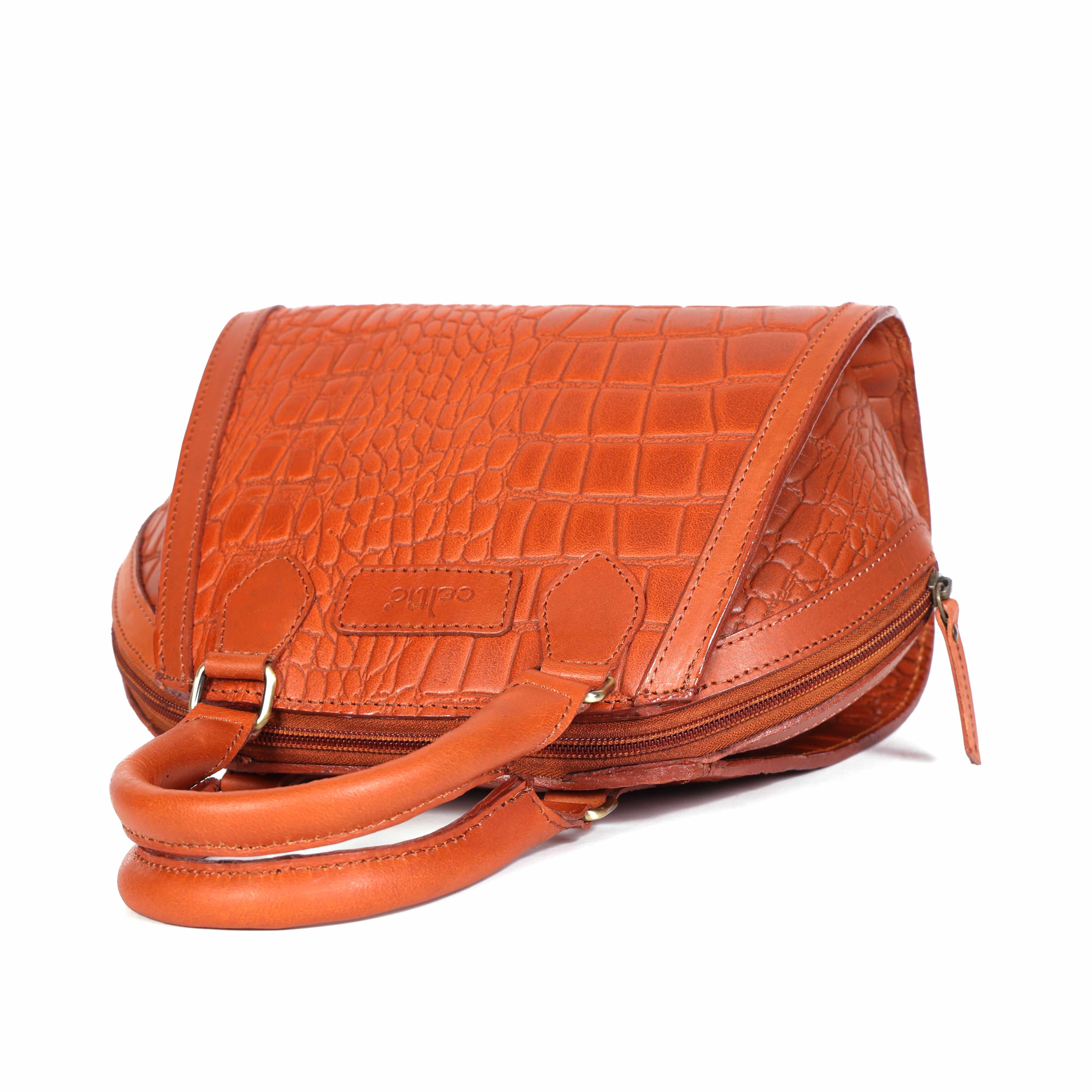 Cletic New Classic Leather Handbag with Detachable Sling Strap Elegant & Versatile Art: BG-1597