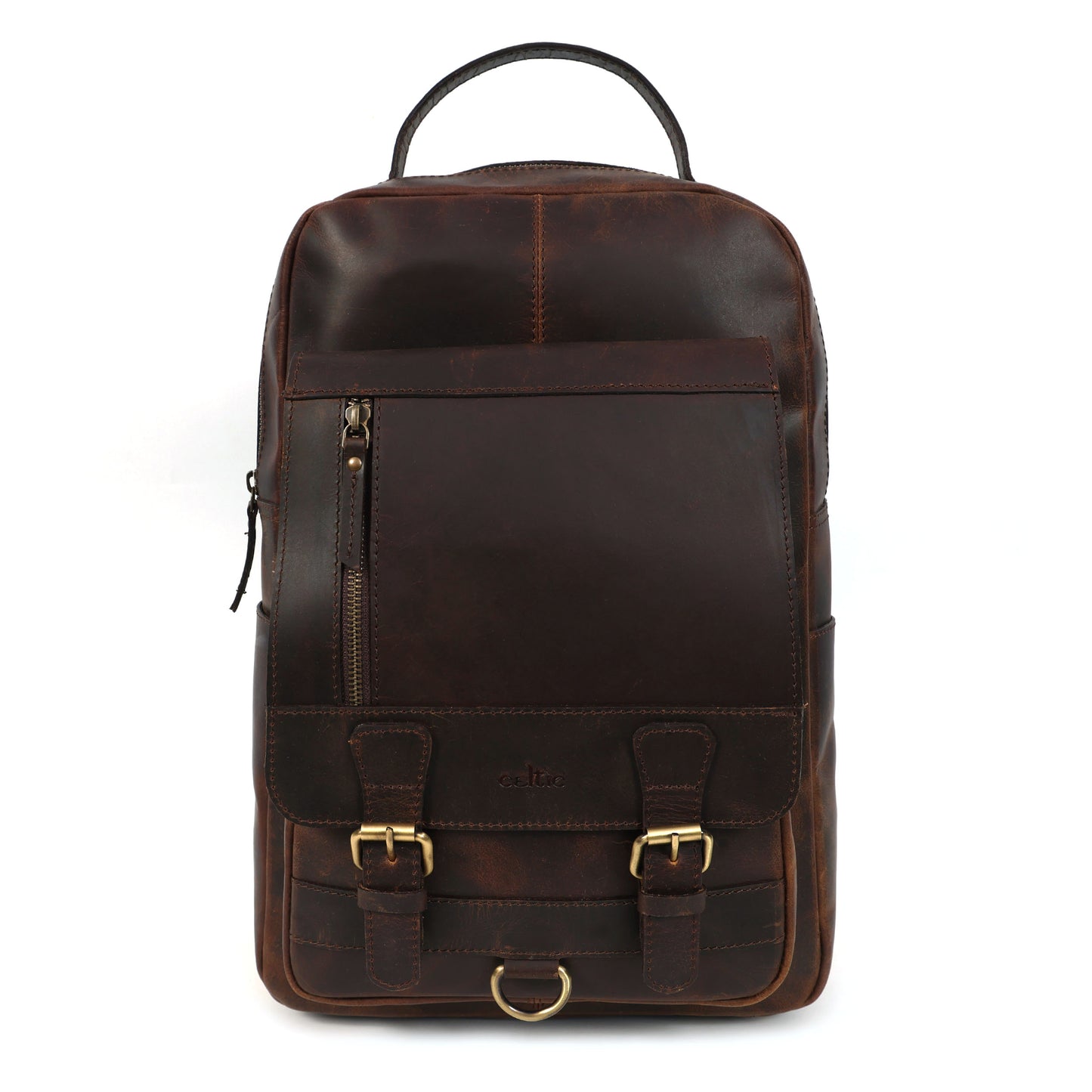 Elevate Your Style Men's Full-Grain Leather Professional Backpack | Premium & Timeless, Art:- BG-1612
