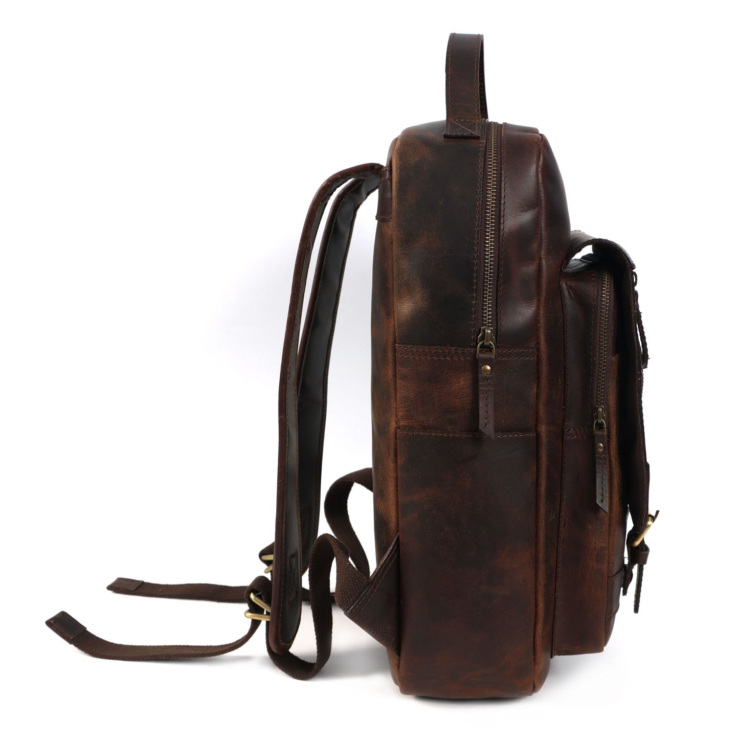 Elevate Your Style Men's Full-Grain Leather Professional Backpack | Premium & Timeless, Art:- BG-1612