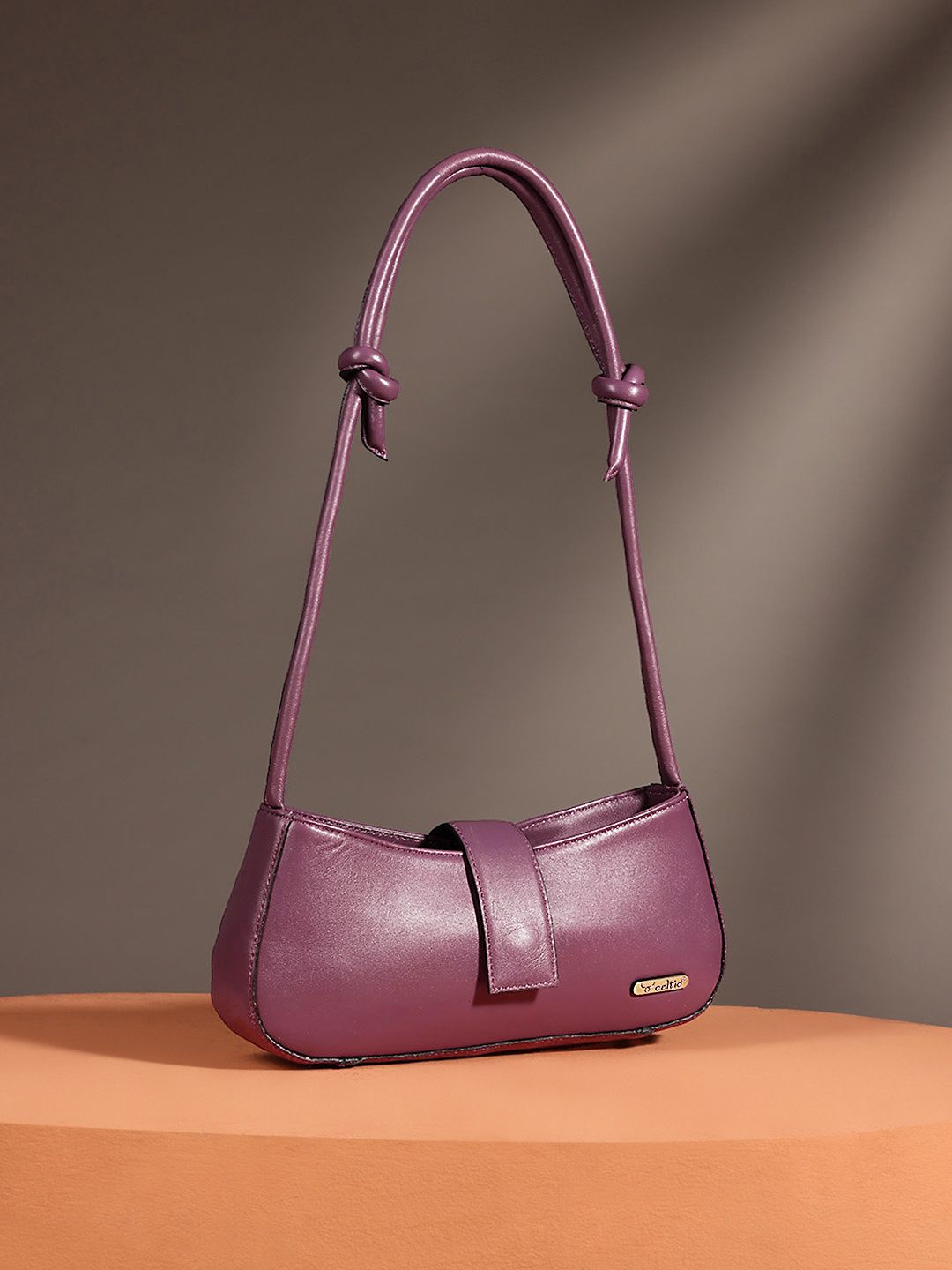 Premium Leather Hand & Shoulder Bag for Women with Bow Detail