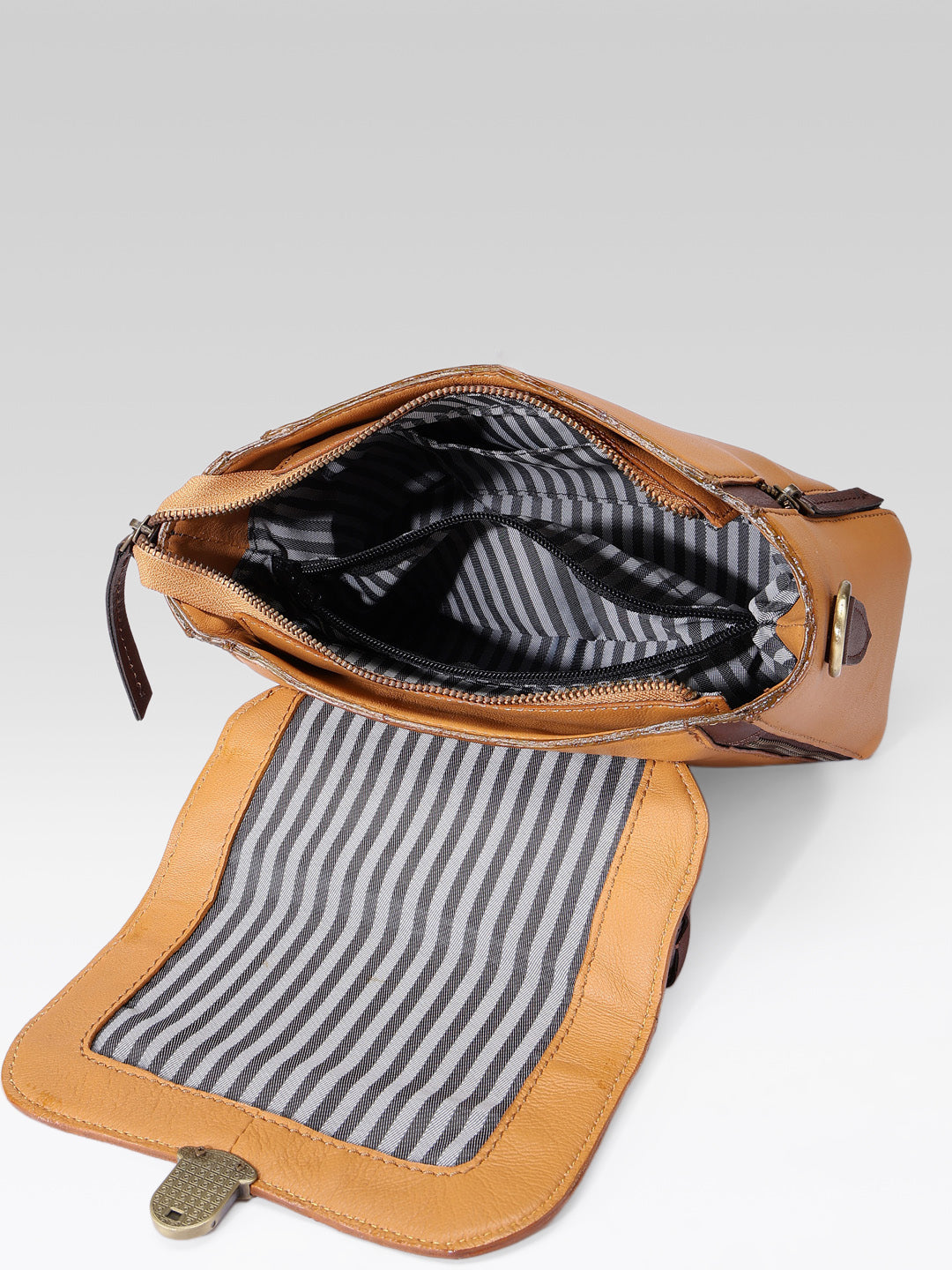 Premium Leather Hand & Shoulder Bag with Detachable Stap for Women