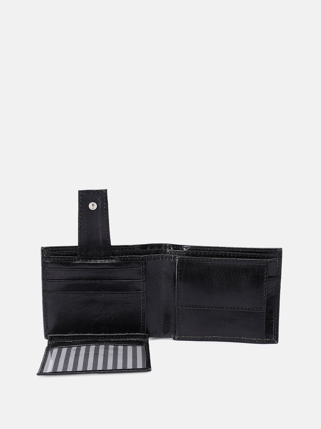 Premium Genuine Leather Men's Wallet with ID Window, Coin Pocket & Card Slots