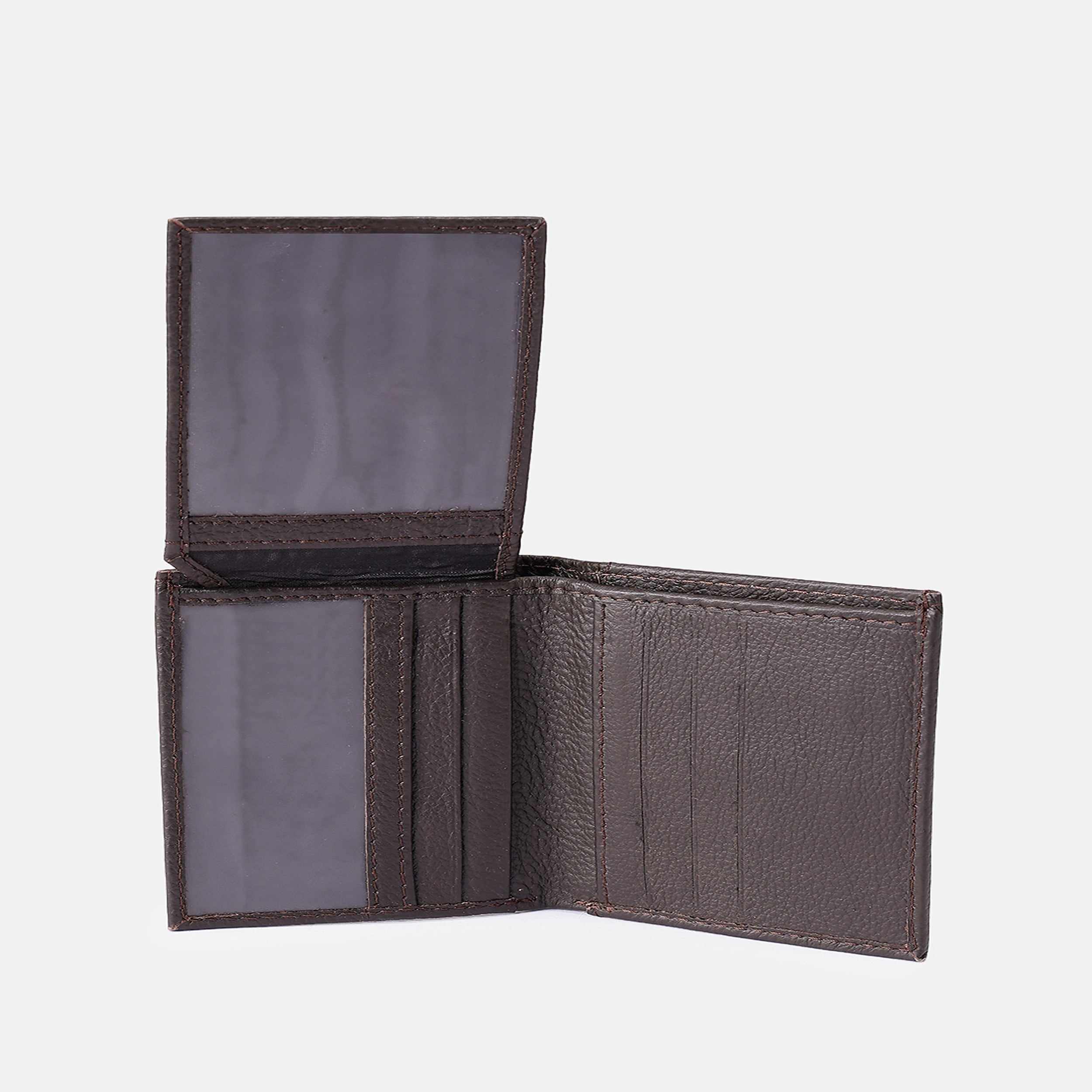 Premium Genuine Leather Wallet with ID Window & Multi Card Slots Slim & Stylish