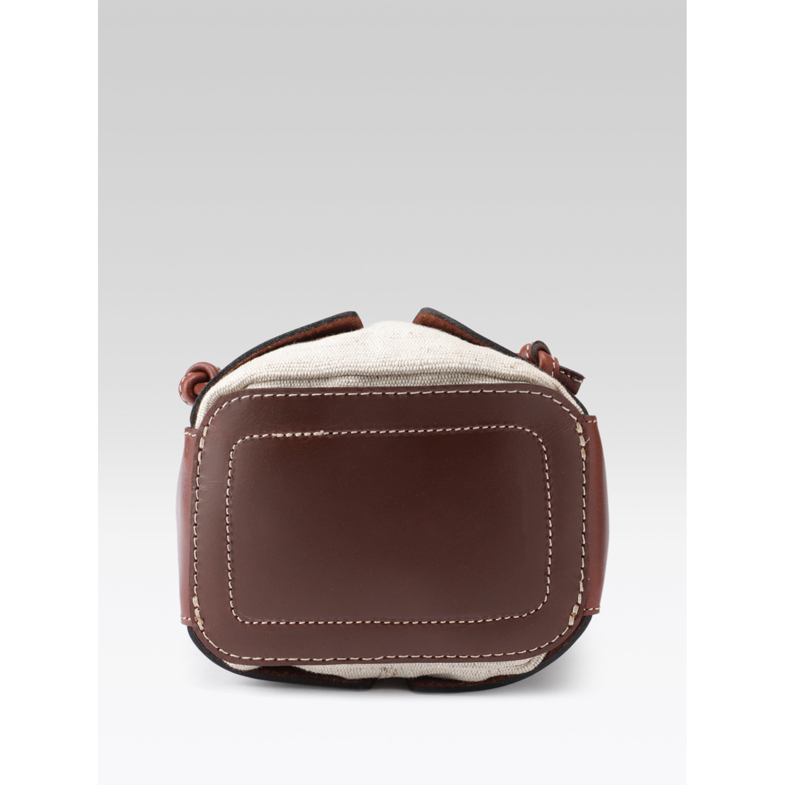 Premium Genuine Brown Leather Bucket Bag with Shearling Interior Stylish & Durable