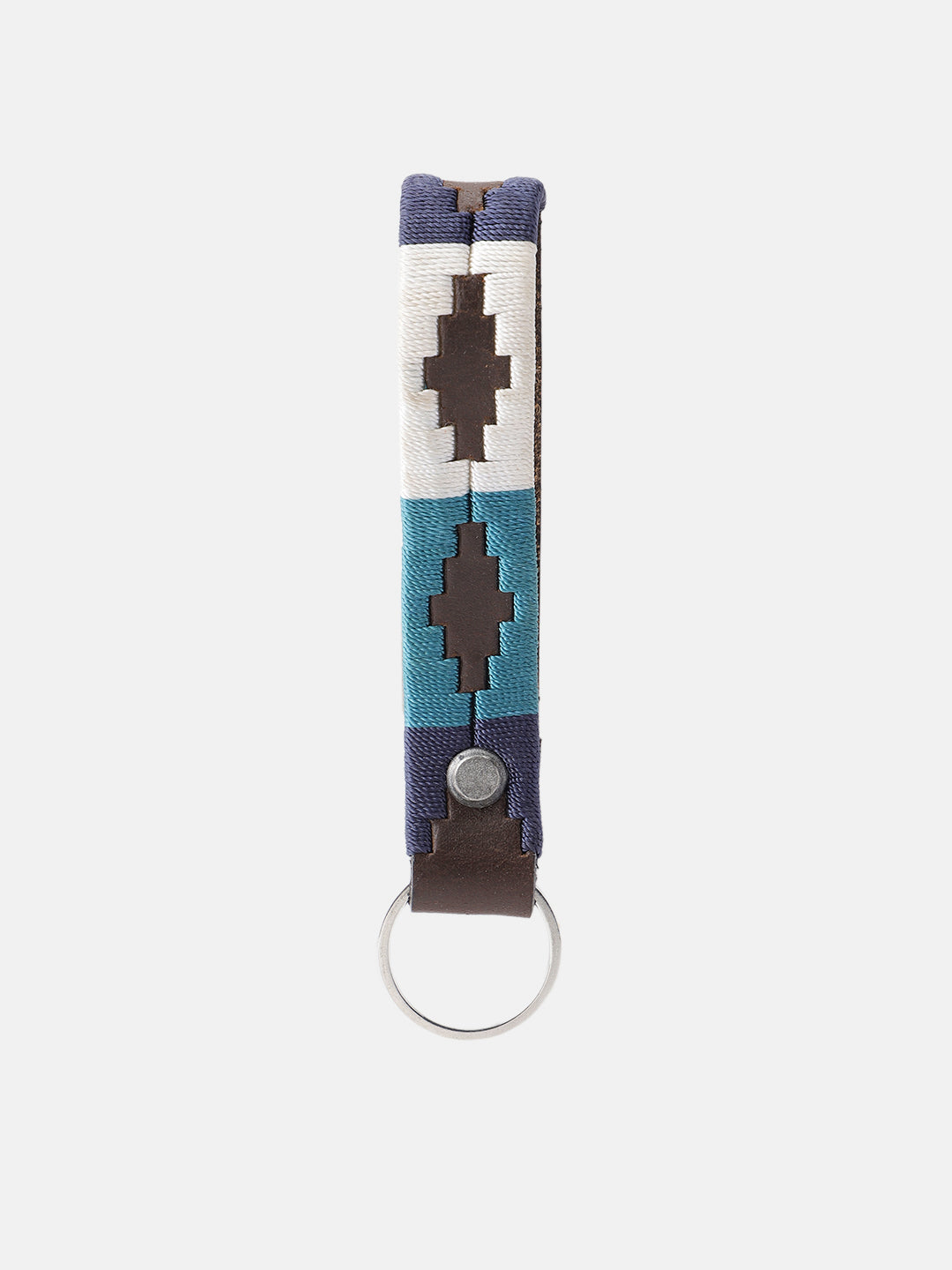 Premium Brown Leather Belt with Golden Buckle & Multi-Color Stitching.