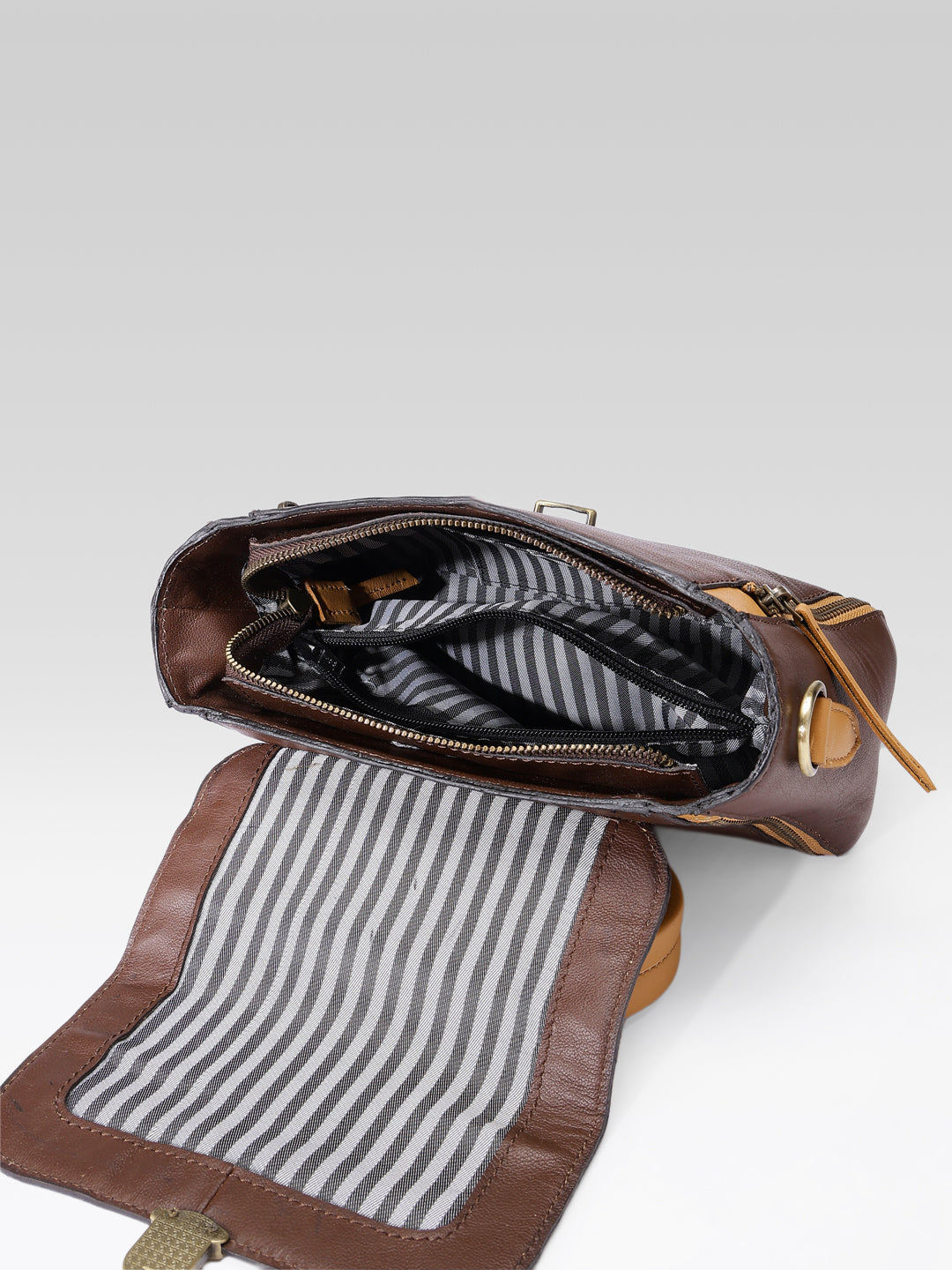 Premium Leather Hand & Shoulder Bag with Detachable Stap for Women