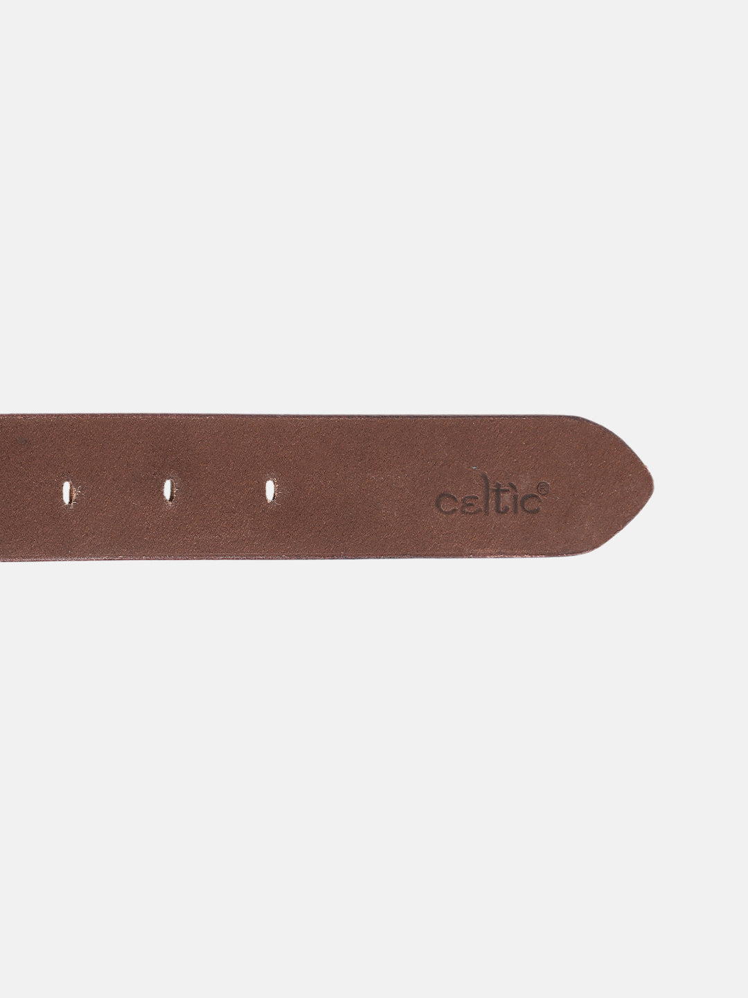 Unisex Geometric Ethnic Printed Leather Belt With Silver Buckle For Casual Wear