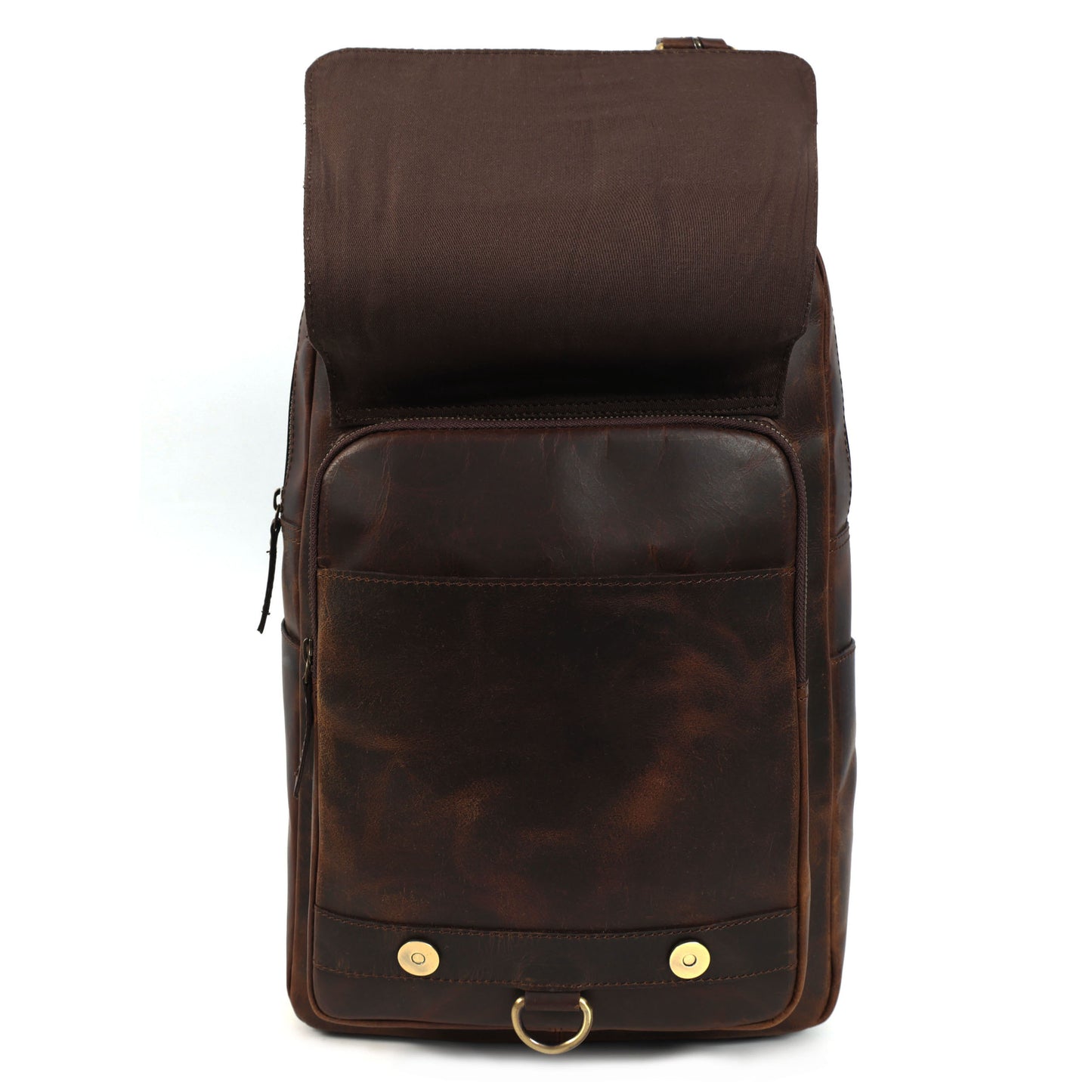Elevate Your Style Men's Full-Grain Leather Professional Backpack | Premium & Timeless, Art:- BG-1612