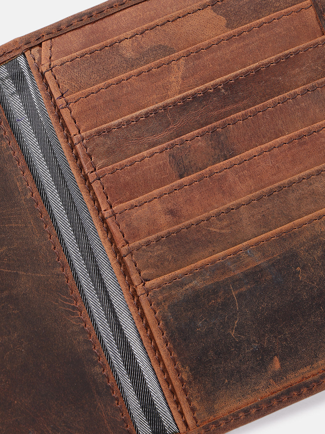 Premium Vintage Brown Leather Card Holder Wallet Slim & Stylish