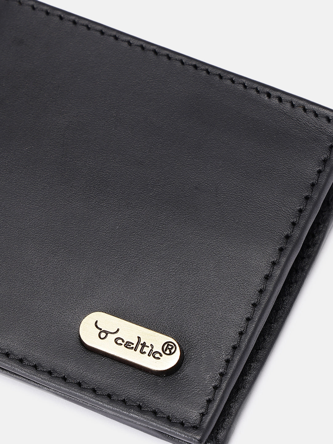 Celtic Genuine Leather Bi-Fold Wallet with Coin Pocket | Slim & Stylish Men’s Wallet