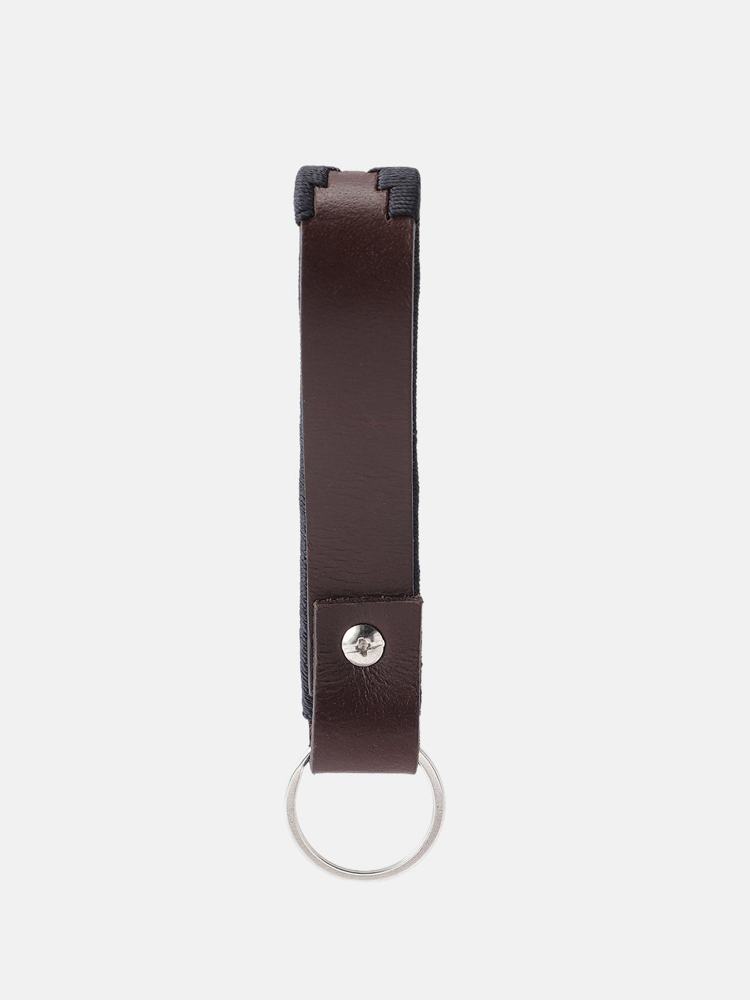 Unisex Handcrafted Leather Fabric Belt With Geometric Pattern Matte Black Buckle.