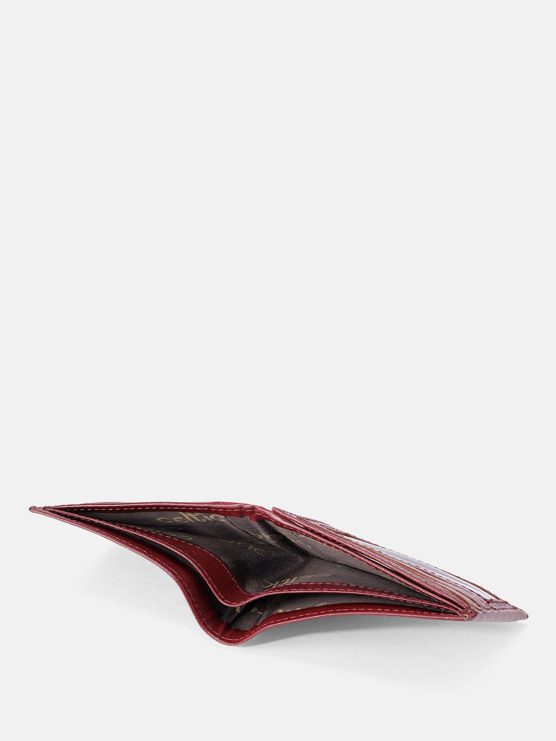 Premium Genuine Leather Bi-Fold Wallet with ID Window & Multiple Card Slots