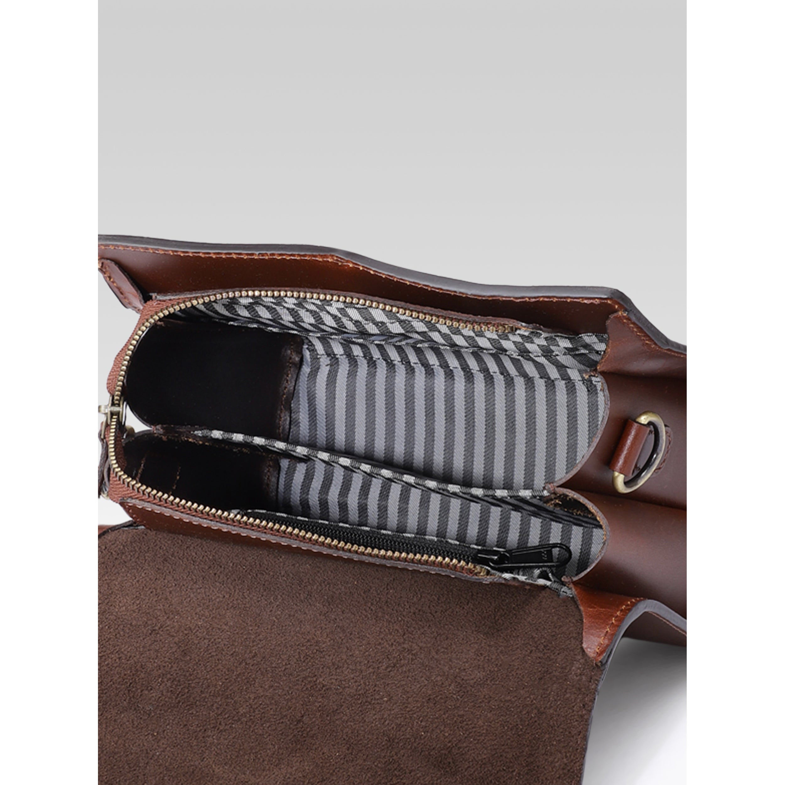 Premium Genuine Leather Handbag with Top Handle & Crossbody Strap