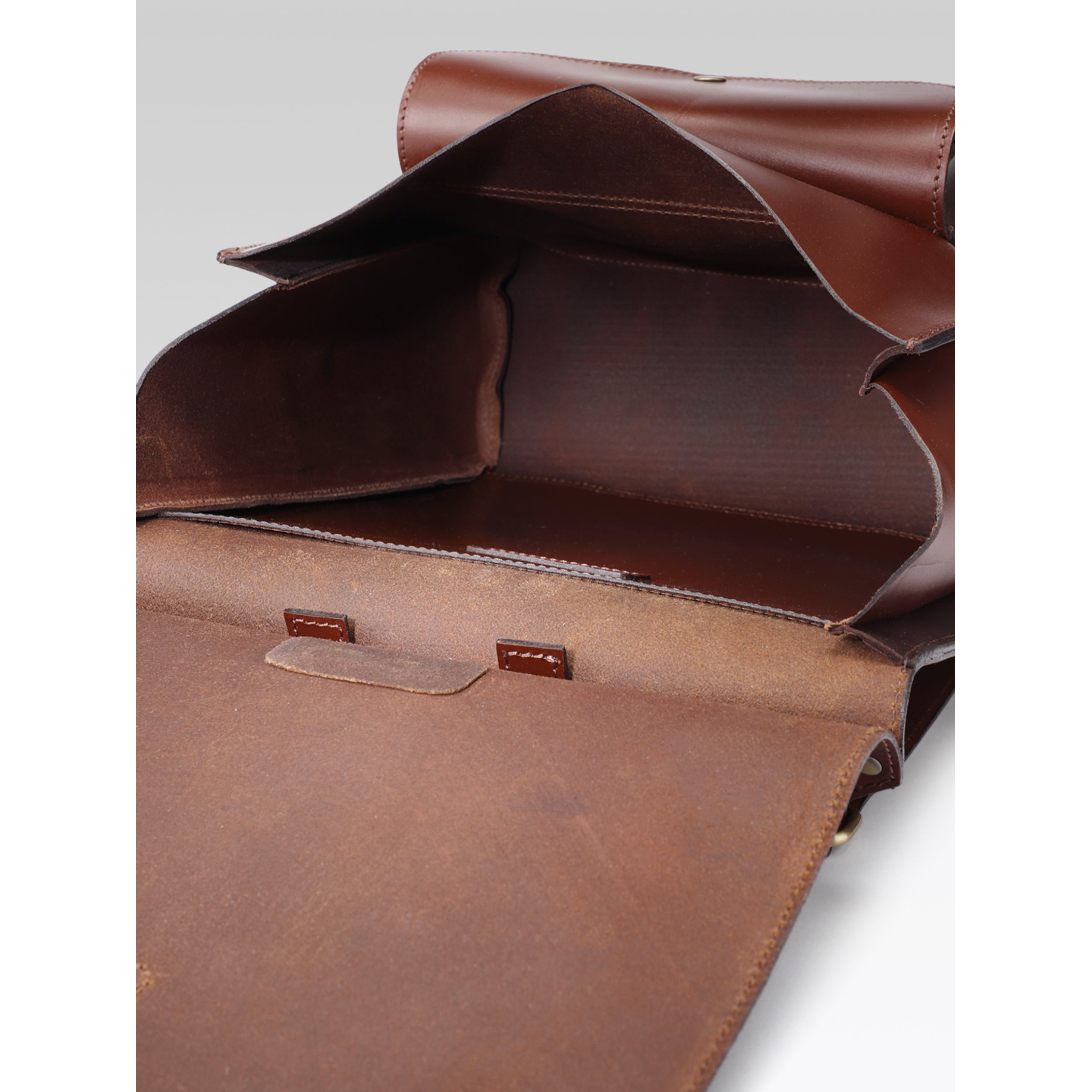 Premium Genuine Leather Everyday Backpack with Secure Flap Closure