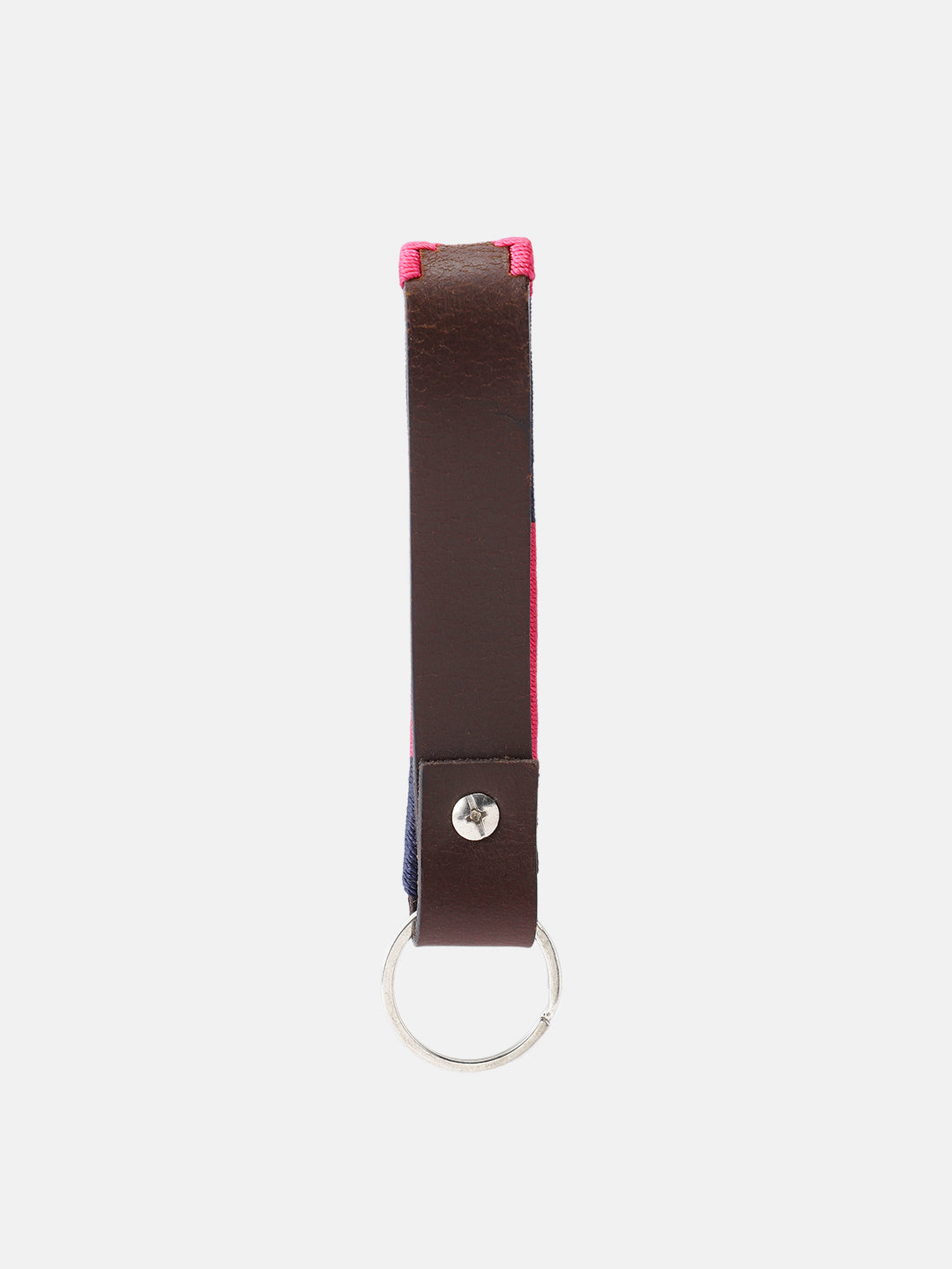 Unisex Handcrafted Leather Fabric Belt With Geometric Weave Antique Buckle Casual Wear