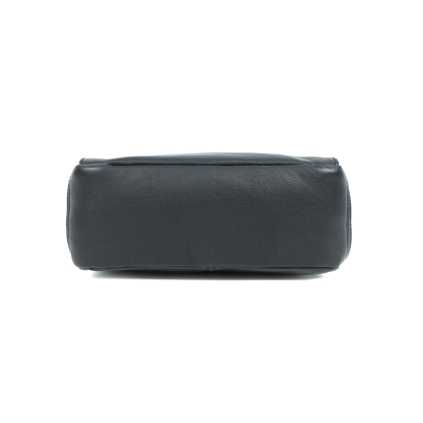 Premium Genuine Leather Crossbody Bag with Flap Closure & Adjustable Strap