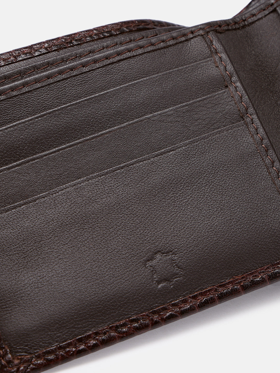 Premium Genuine Leather Crocodile Embossed Bi-Fold Wallet for Men | Multiple Card Slots