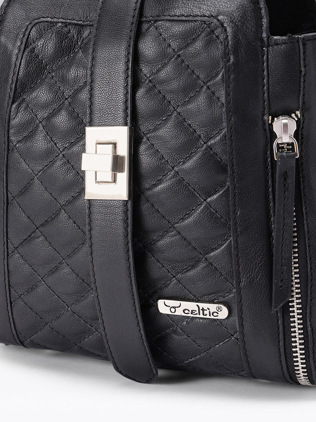Premium Quilted Leather Shoulder Bag – Stylish Everyday Crossbody Handbag