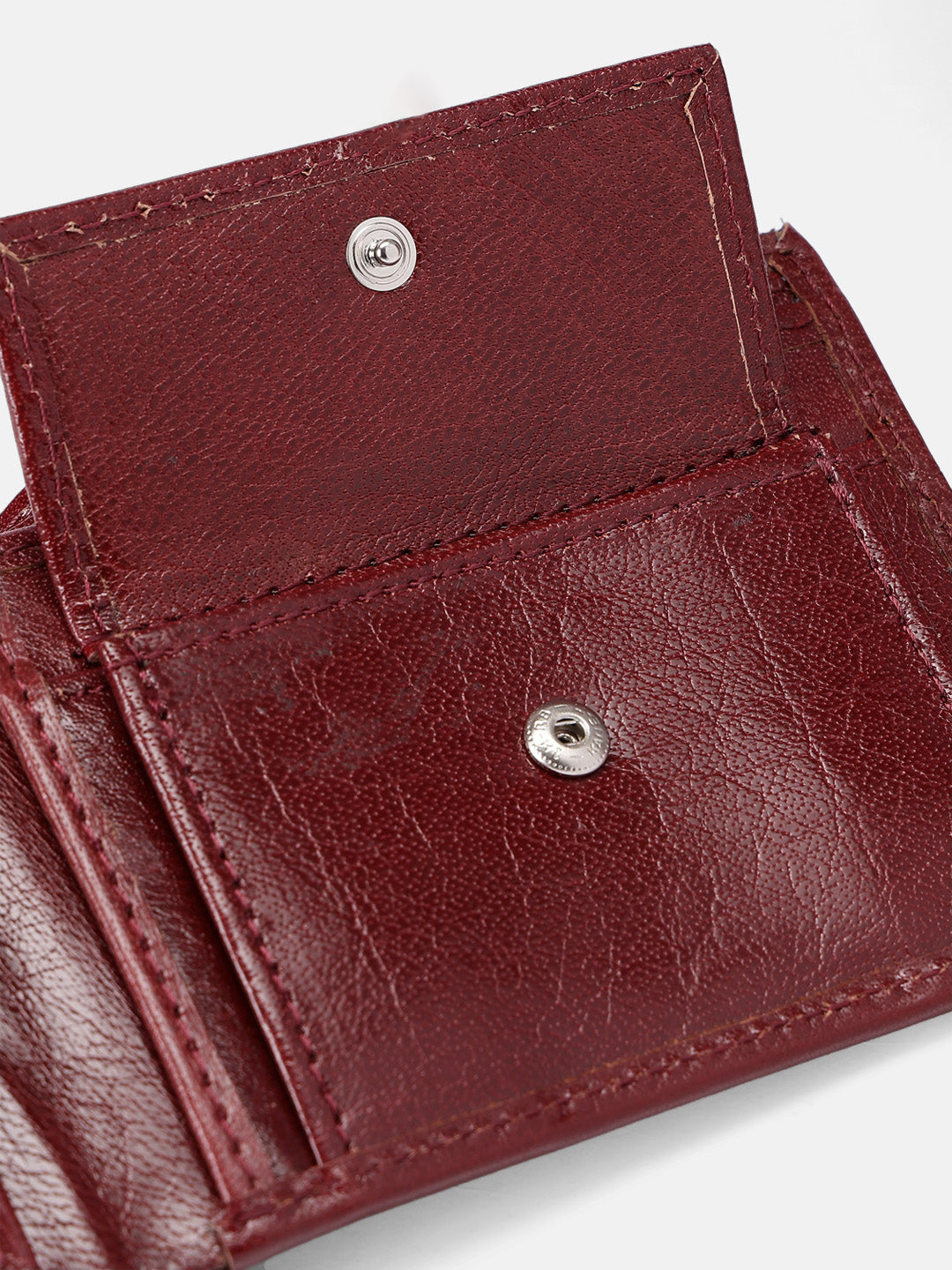 Premium Genuine Leather Bi-Fold Wallet with ID Window & Multiple Card Slots