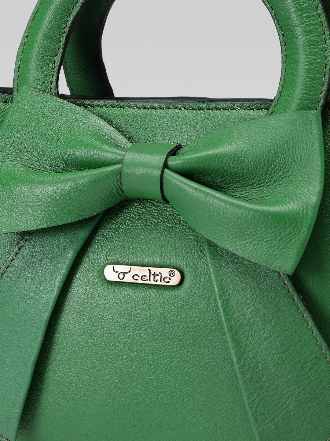 Premium Leather Hand & Shoulder Bag for Women with Bow Detail