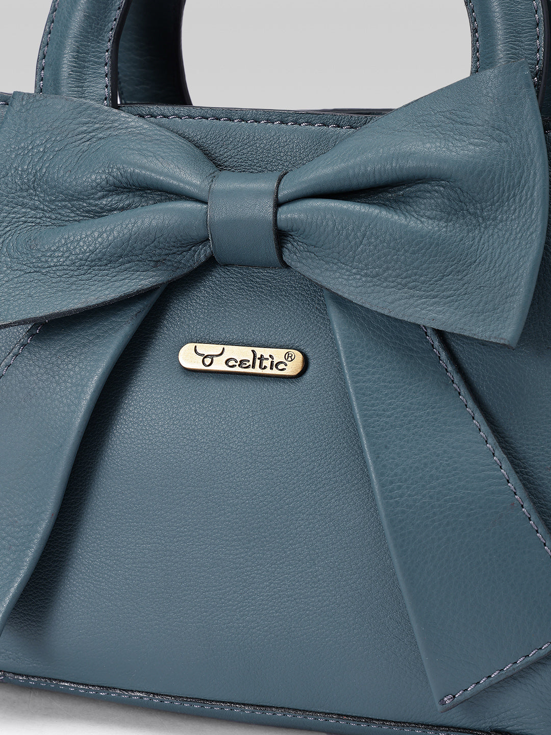 Premium Leather Hand & Shoulder Bag for Women with Bow Detail