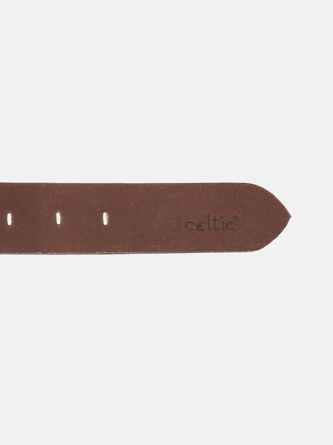 Handcrafted Aztec Pattern Leather Belt With Antique Buckle For Casual Ethnic Styling