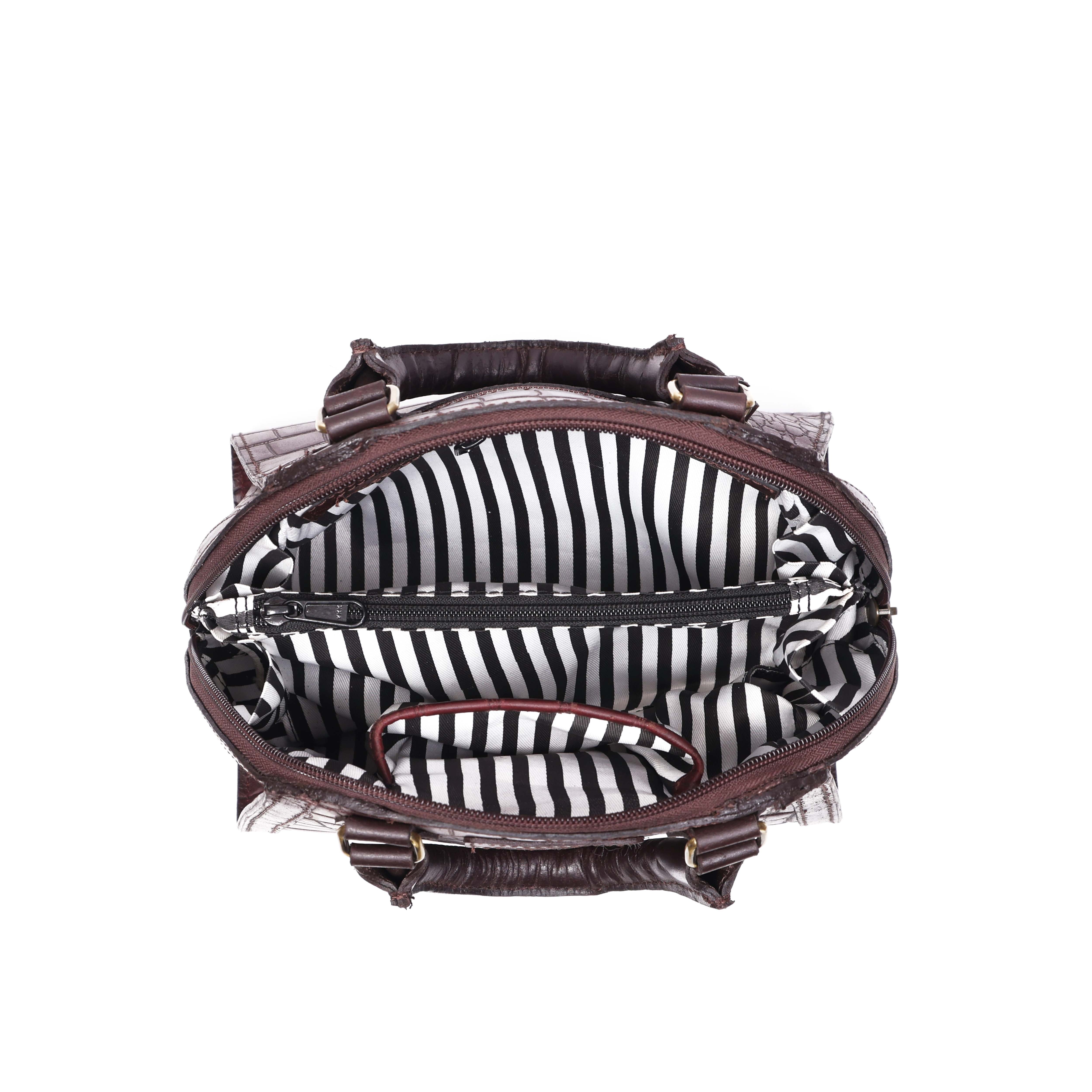 Cletic New Classic Leather Handbag with Detachable Sling Strap Elegant & Versatile Art: BG-1597