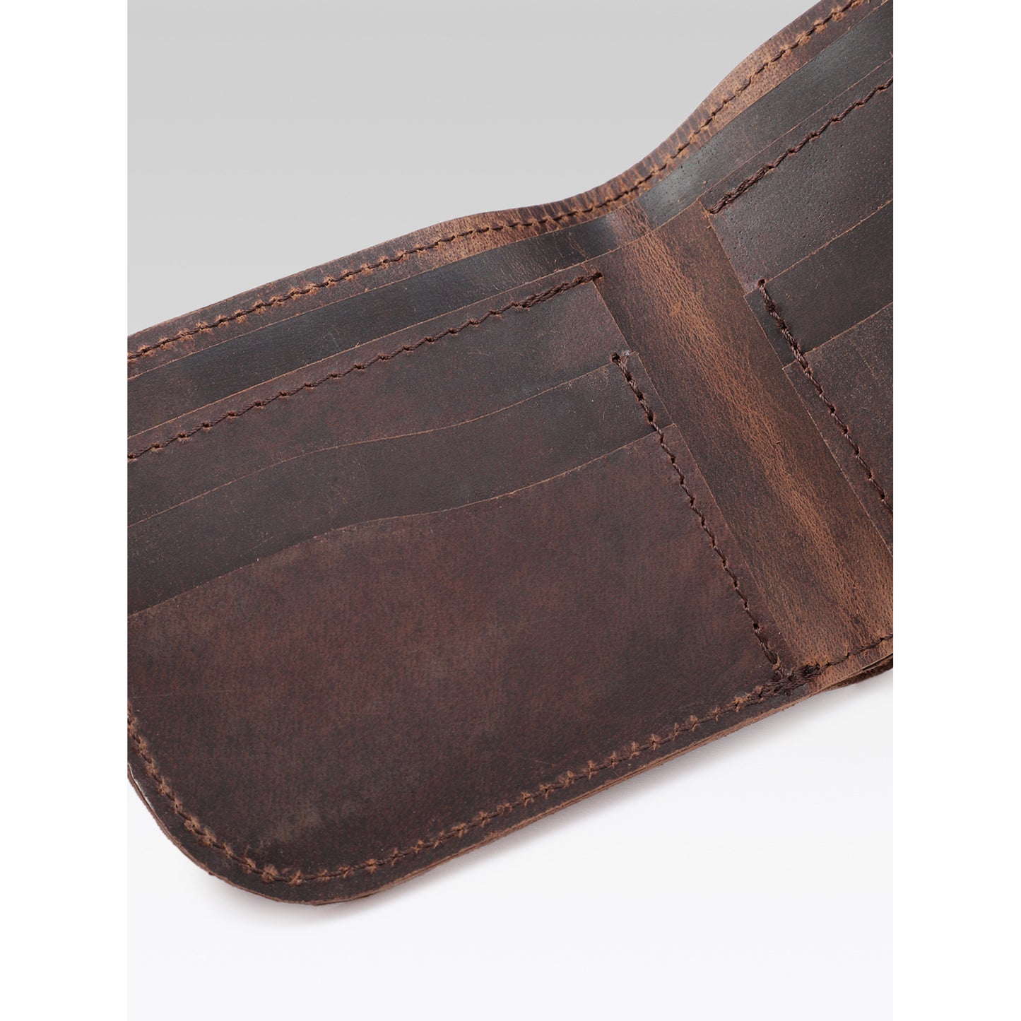 Premium Dual tone Genuine Leather Slim Bi-Fold Wallet