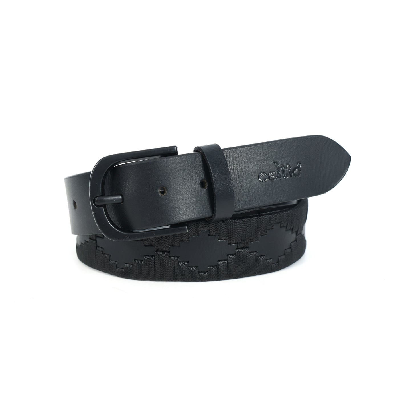 Premium New Designer Polo Black Milled Leather Belt. LB-860
